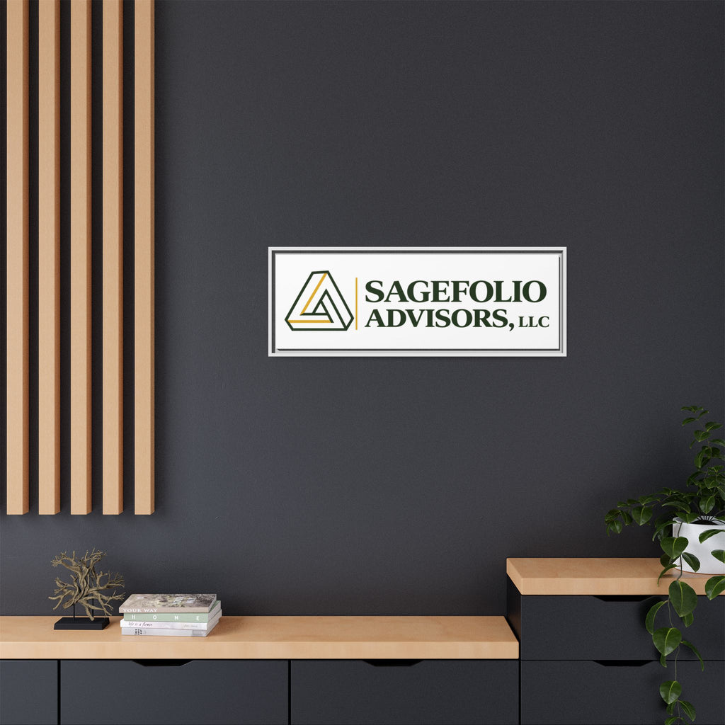 Framed Matte Canvas Wall Art — Sagefolio Advisors Logo