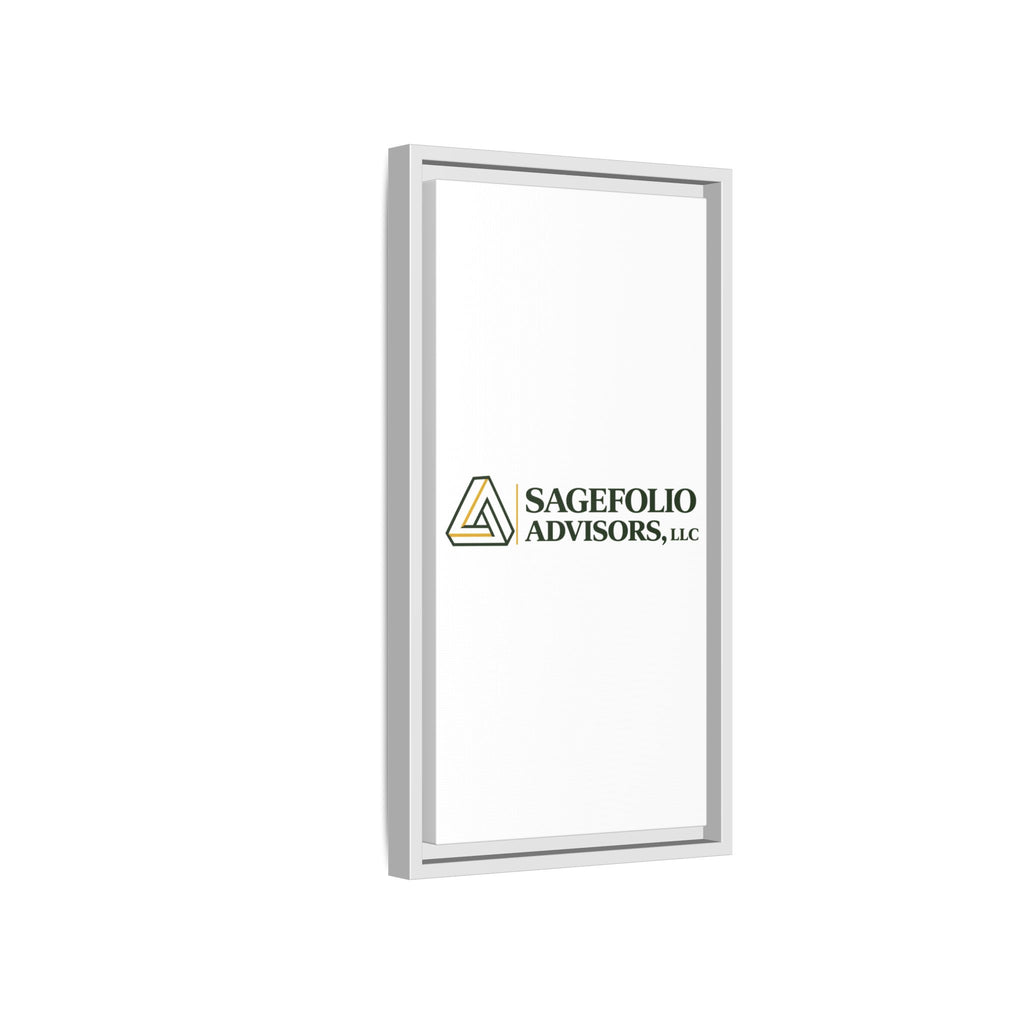 Framed Matte Canvas Wall Art — Sagefolio Advisors Logo