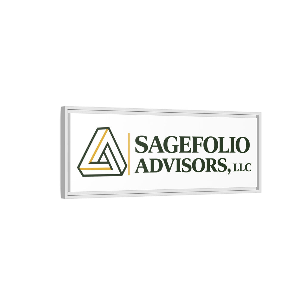 Framed Matte Canvas Wall Art — Sagefolio Advisors Logo