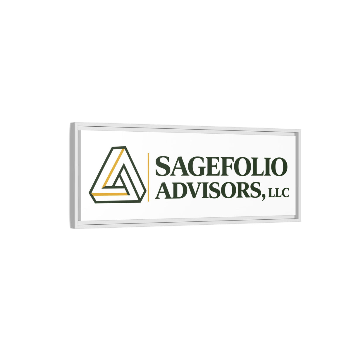 Framed Matte Canvas Wall Art — Sagefolio Advisors Logo