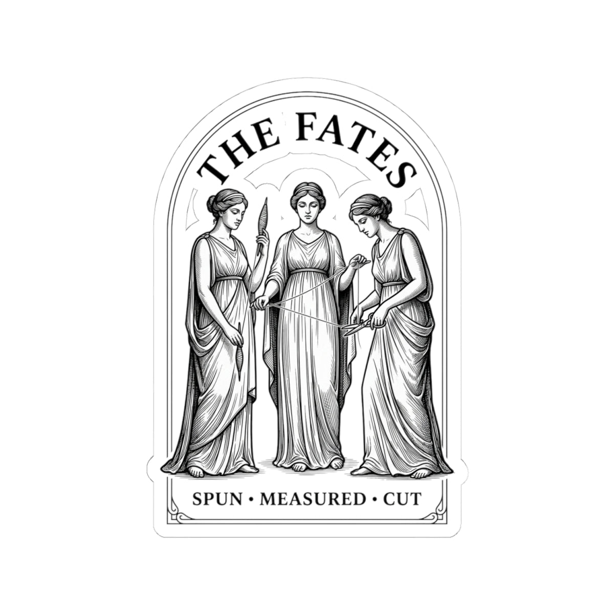 The Fates Kiss-Cut Sticker | Greek Mythology, Mythcore