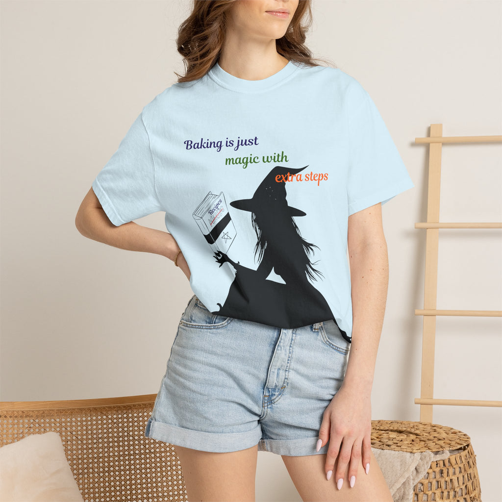 Witch Baker T-Shirt — "Baking is just magic with a step" Halloween Graphic Tee