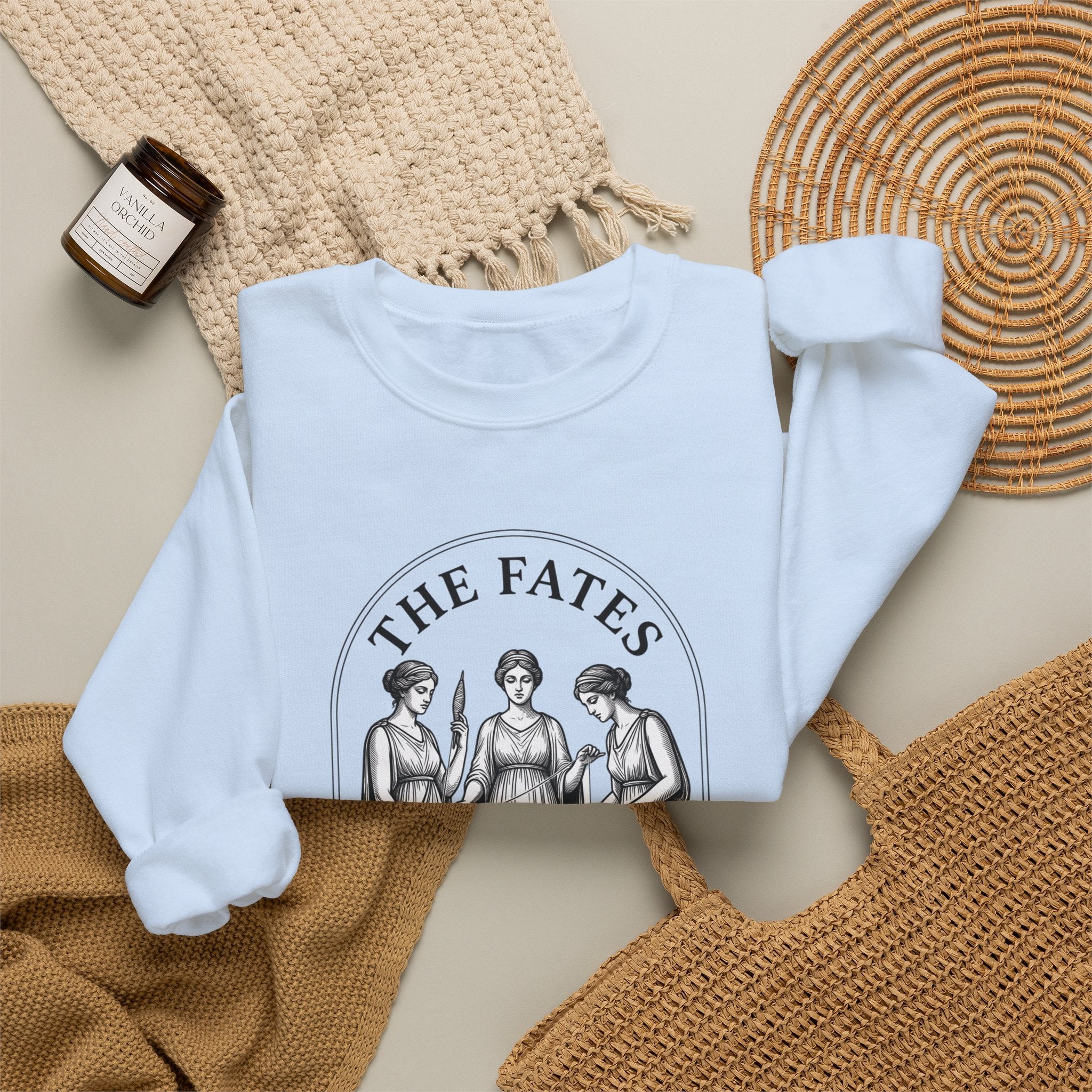 The Fates Greek Mythology Crewneck Sweatshirt | Mythcore Dark Academia
