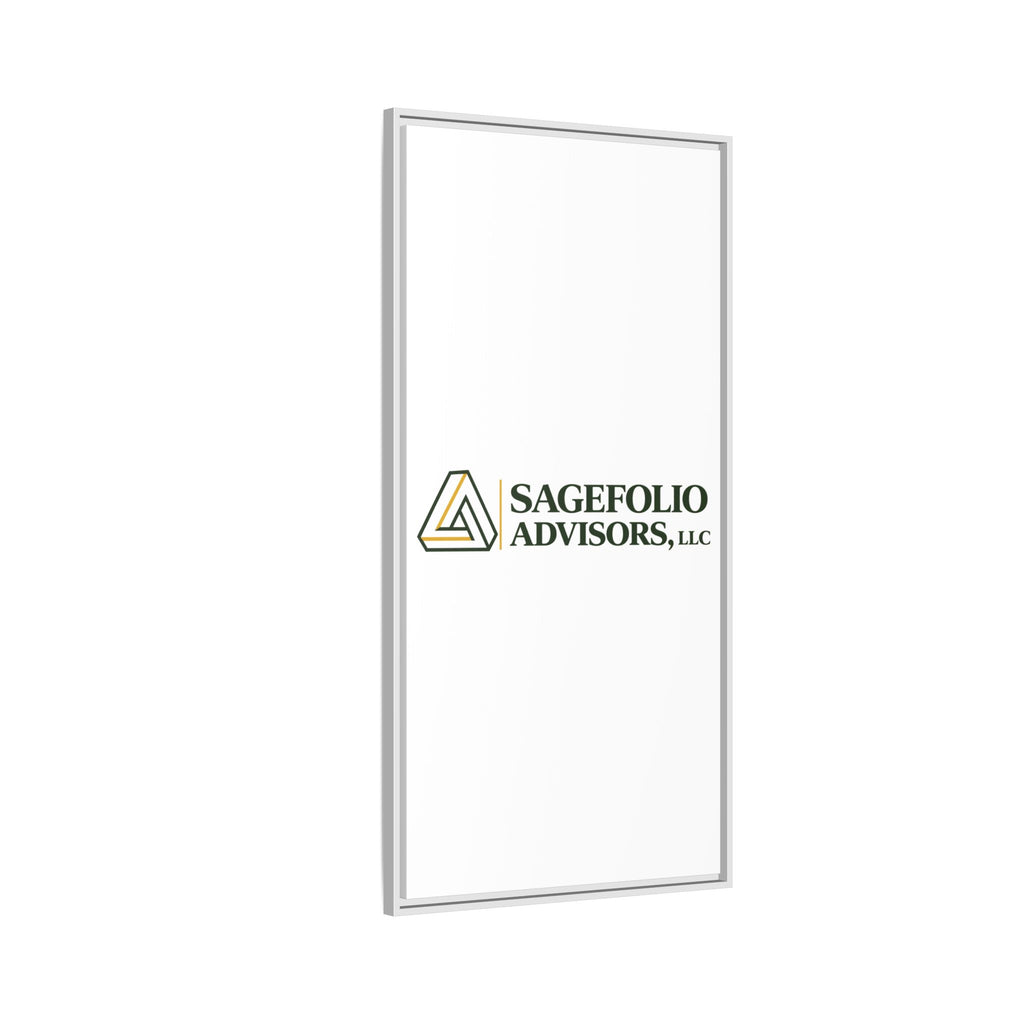 Framed Matte Canvas Wall Art — Sagefolio Advisors Logo