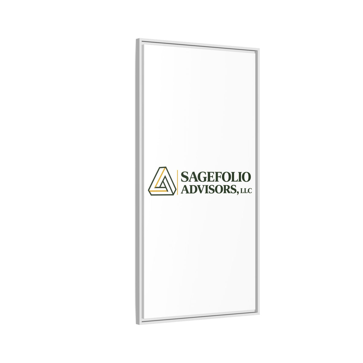 Framed Matte Canvas Wall Art — Sagefolio Advisors Logo