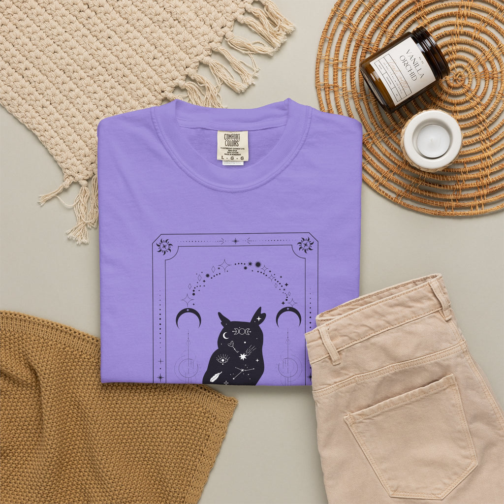 Tarot Owl T-Shirt — The Lunar Arc Mystical Graphic Tee