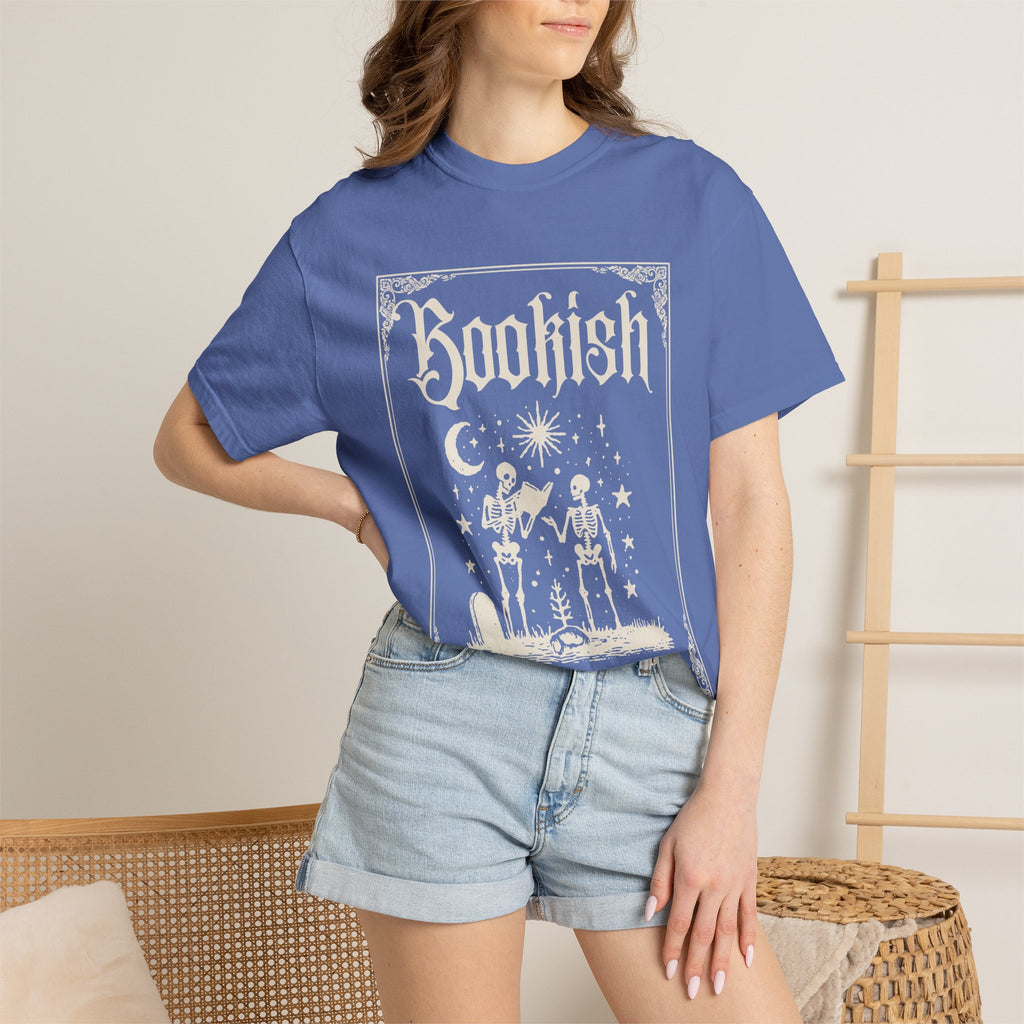 Bookish Skeletons T-Shirt — Vintage Gothic 'Bookish' Graphic Tee