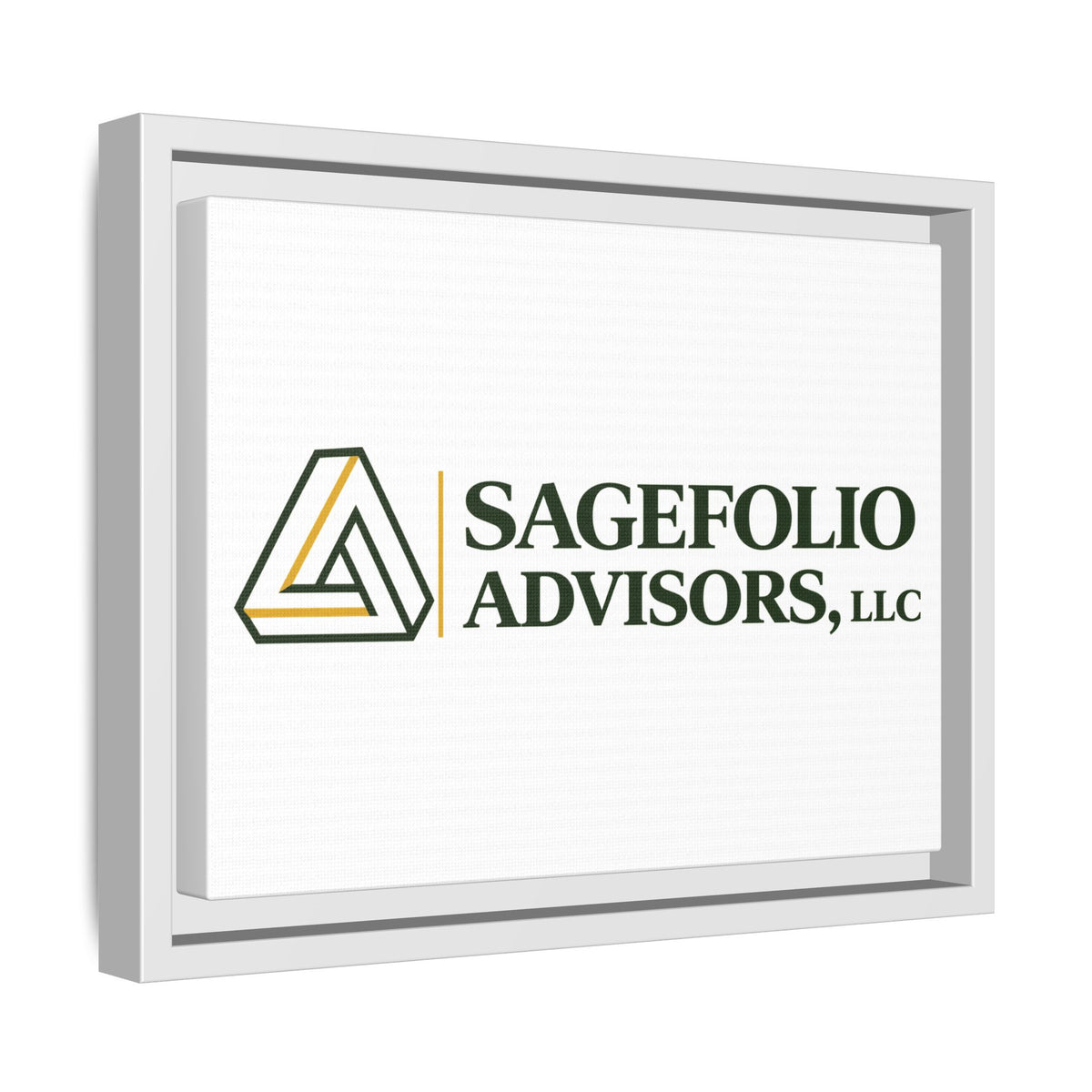Framed Matte Canvas Wall Art — Sagefolio Advisors Logo