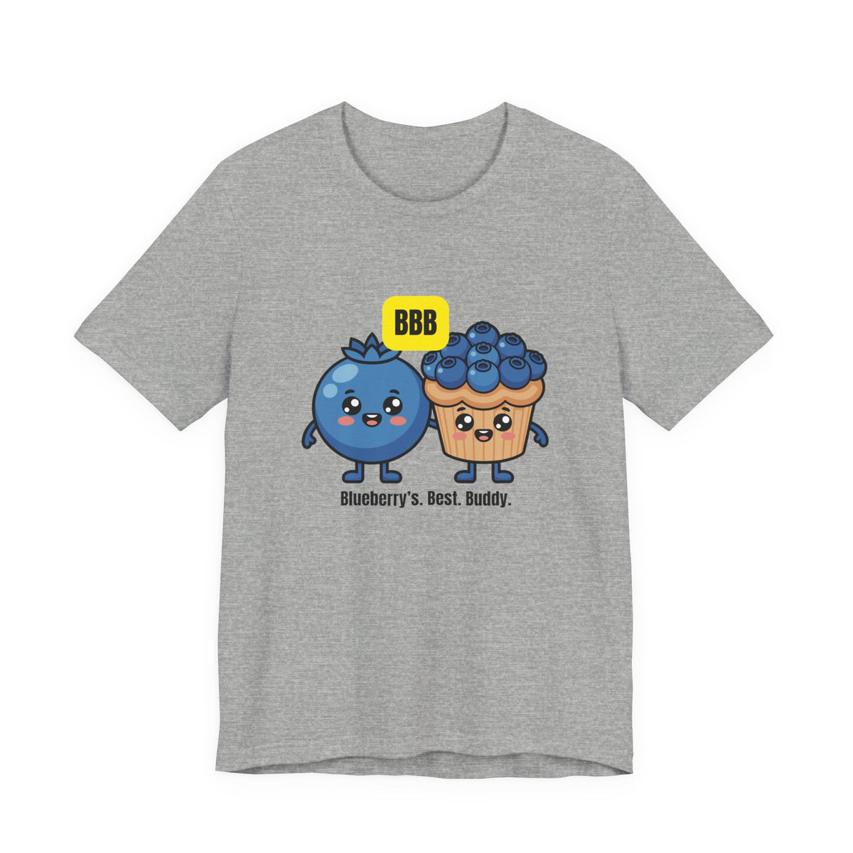 Blueberry Best Buddy Tee — Cute Blueberry & Muffin Graphic T‑Shirt