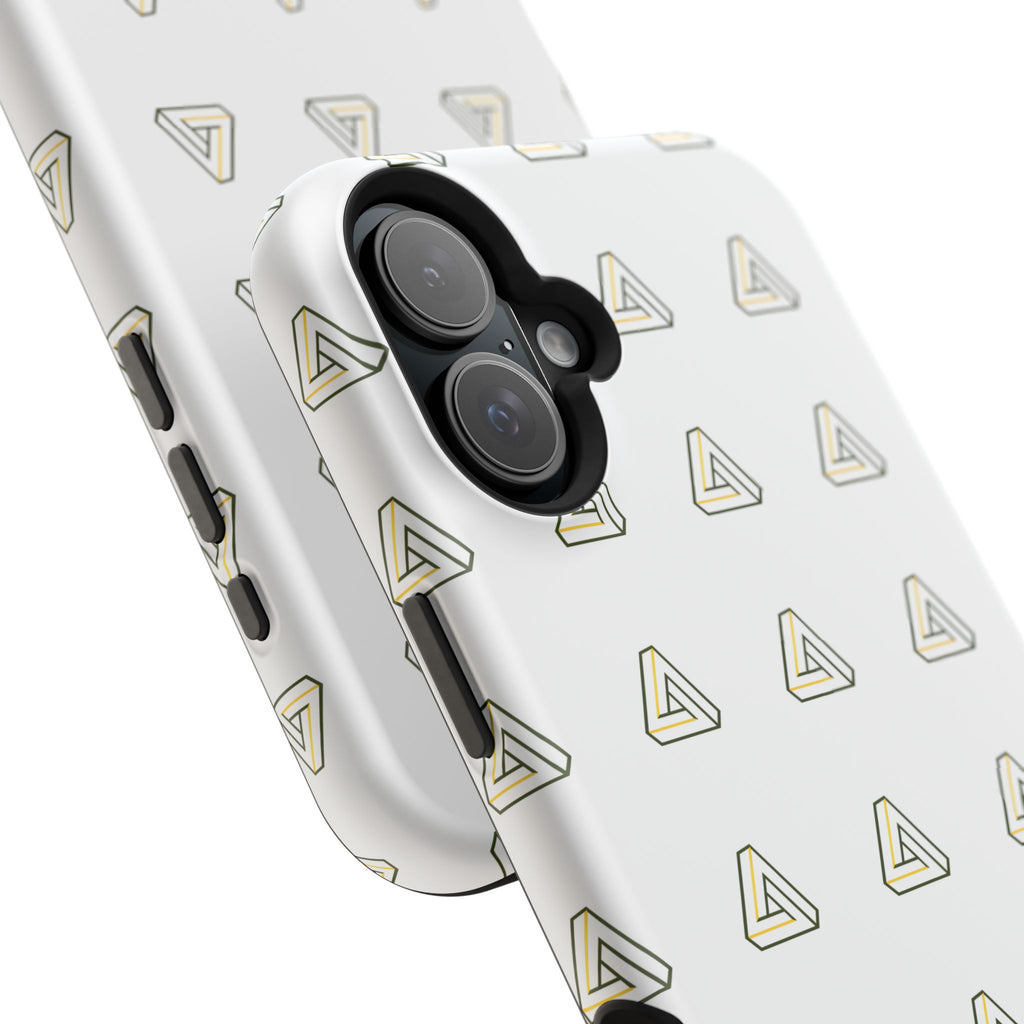 Magnetic Impact-Resistant Phone Case — Minimal Triangle Pattern