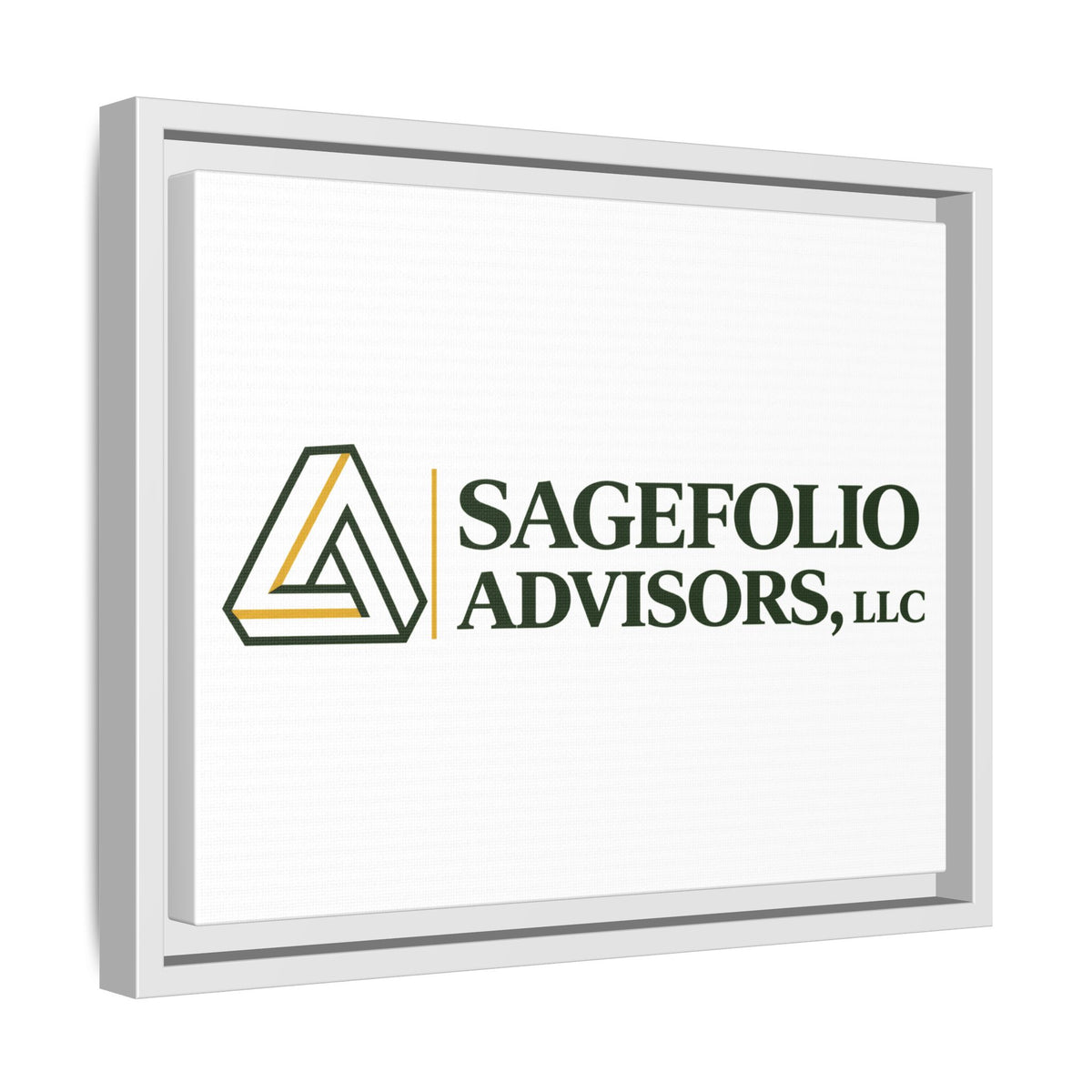 Framed Matte Canvas Wall Art — Sagefolio Advisors Logo