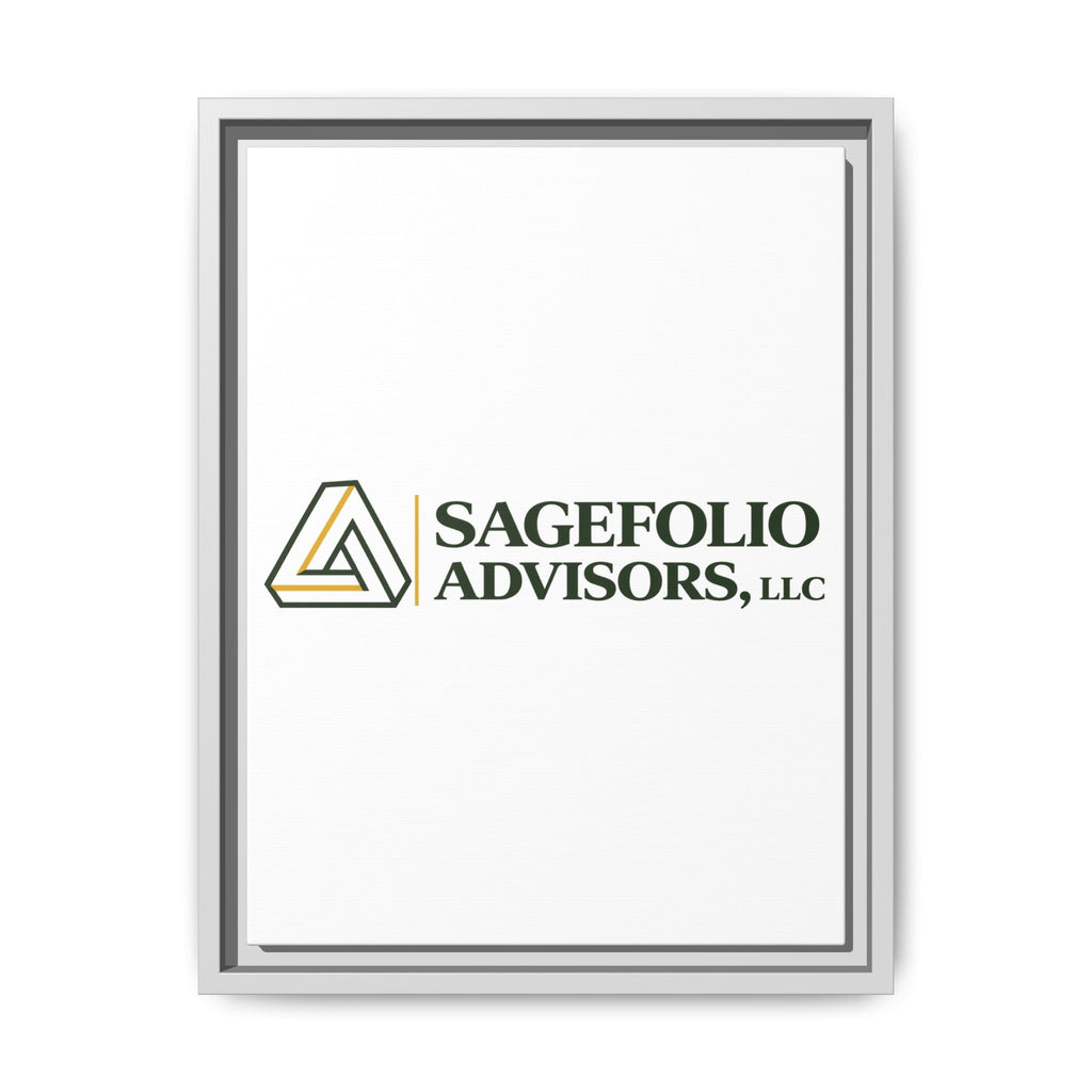 Framed Matte Canvas Wall Art — Sagefolio Advisors Logo