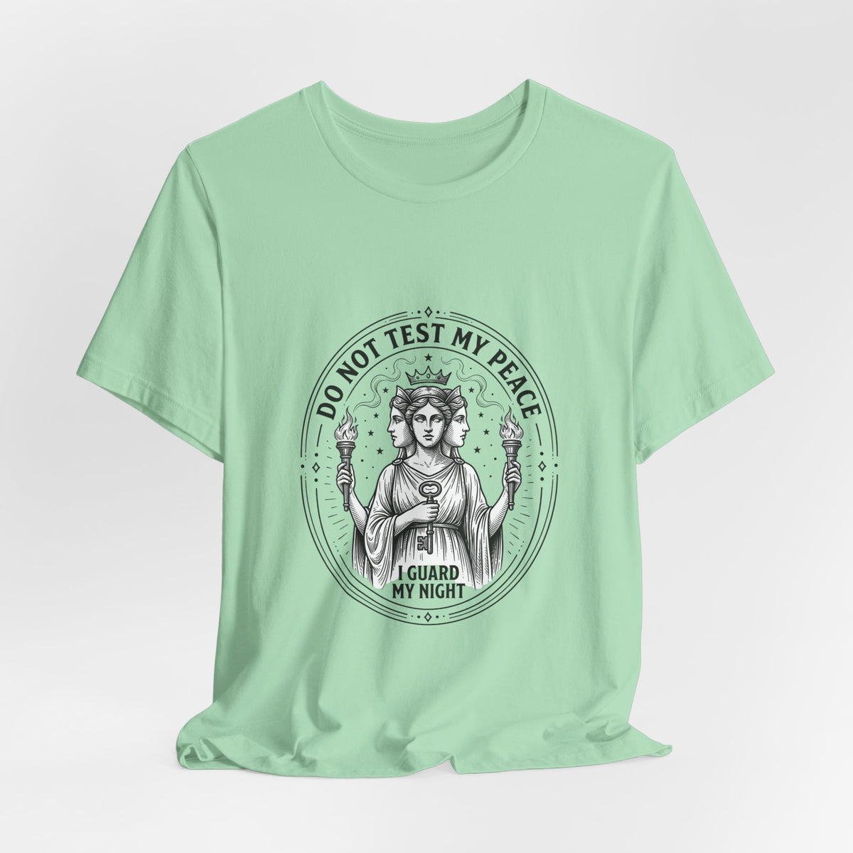 Do Not Test My Peace Guardian Illustration Tee | Greek Mythology, Mythcore