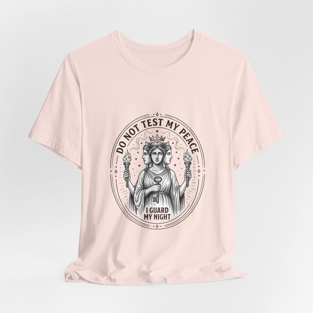 Do Not Test My Peace Guardian Illustration Tee | Greek Mythology, Mythcore