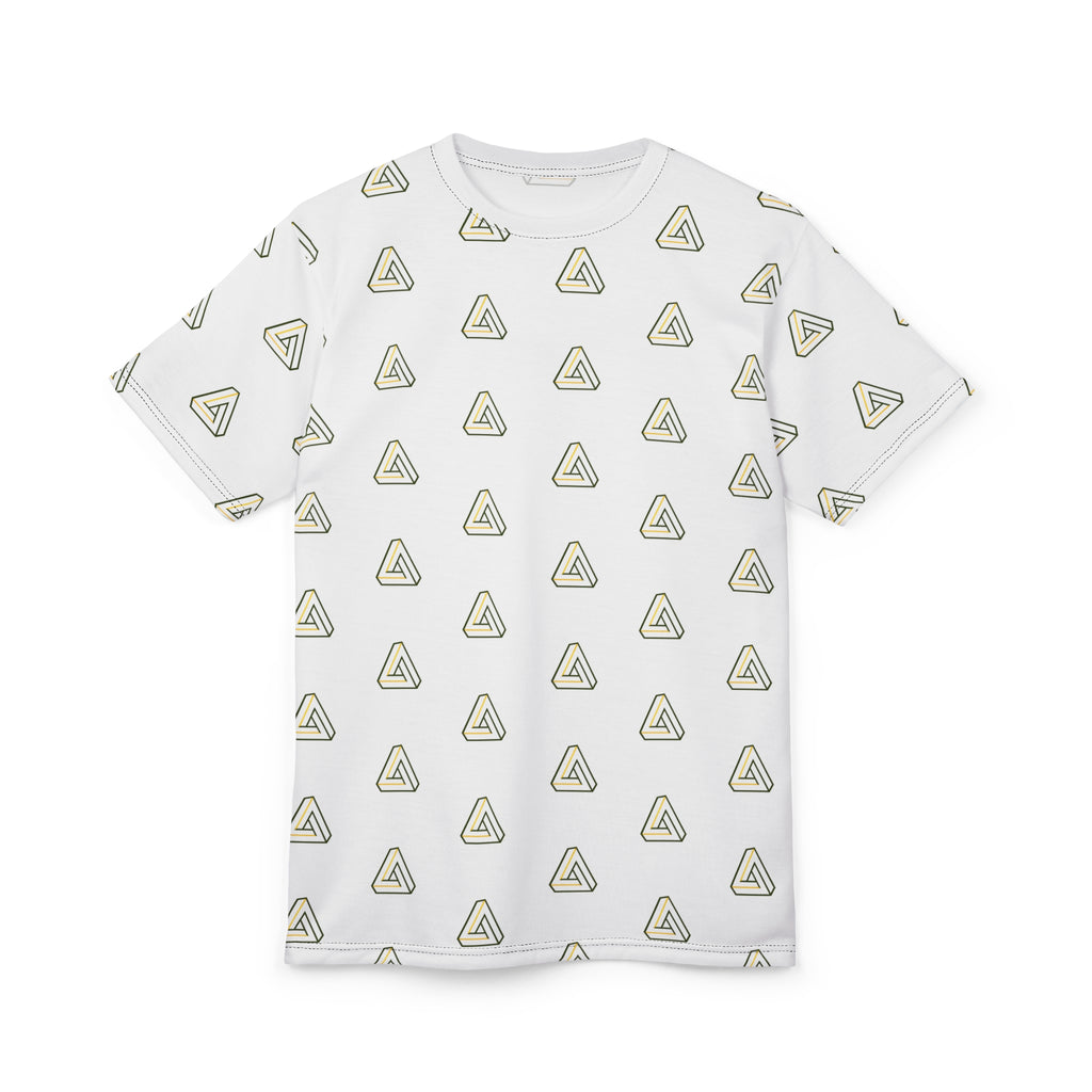 SageFolio Advisors Minimalist Triangle Pattern All-Over Print T-Shirt