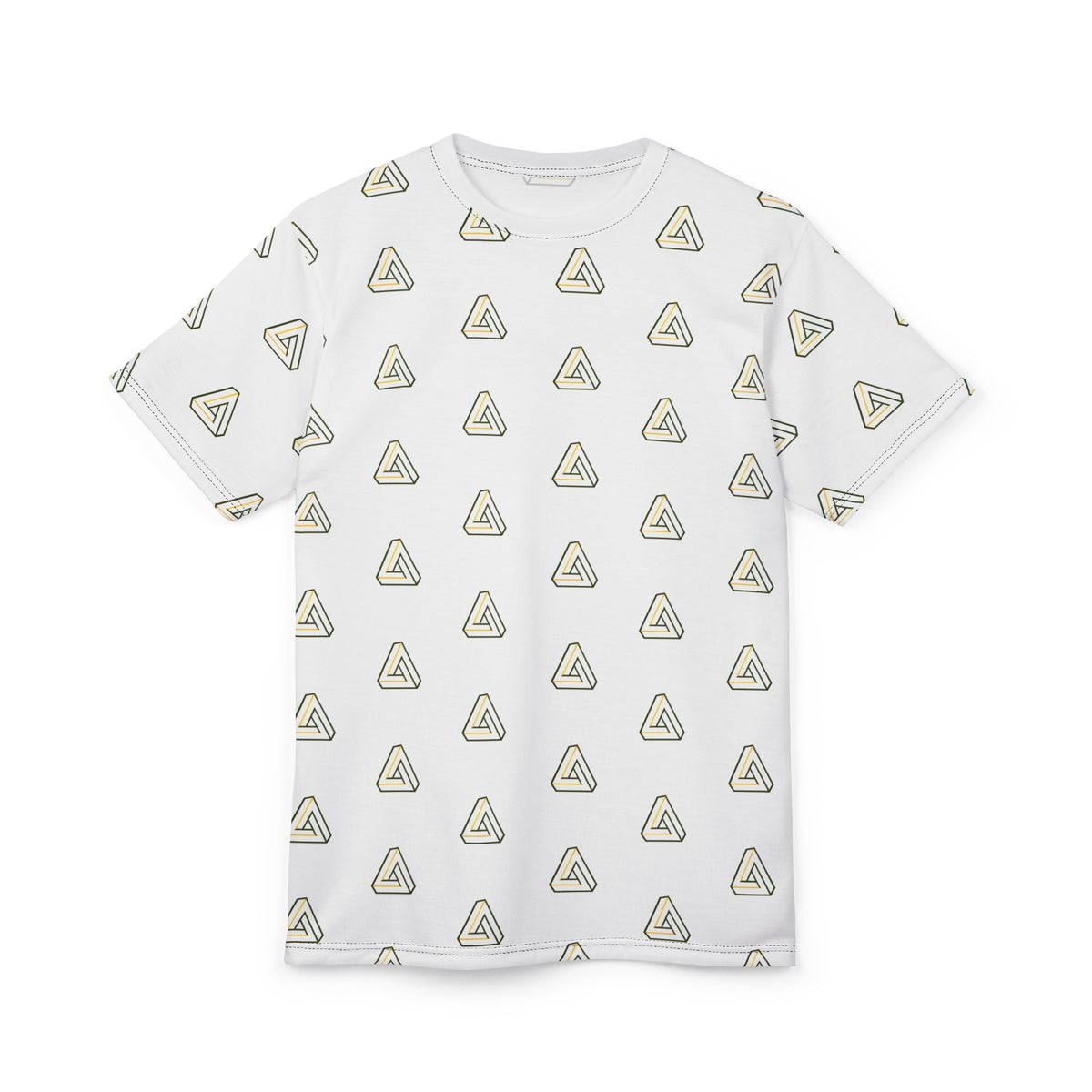 SageFolio Advisors Minimalist Triangle Pattern All-Over Print T-Shirt