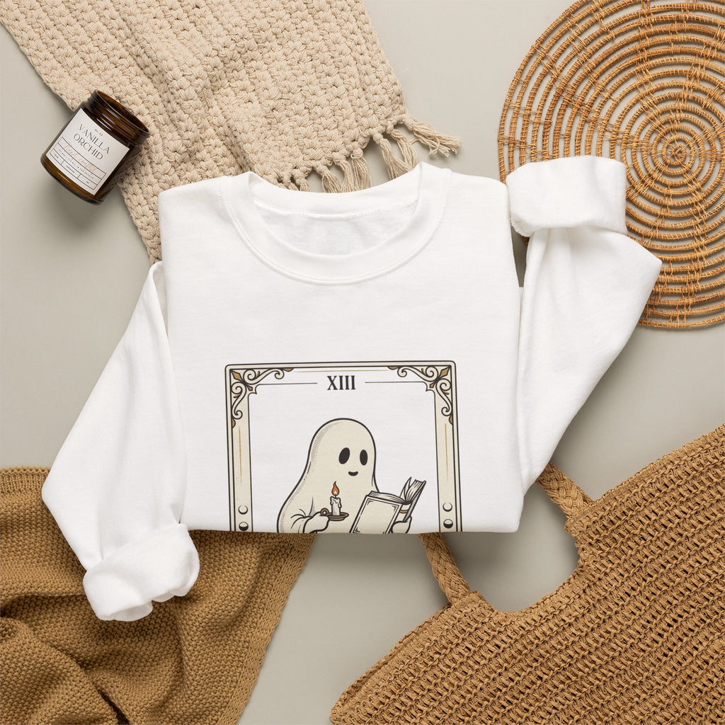 Ghost Reader tarot card Sweatshirt | Spooky Reader, Halloween bookish