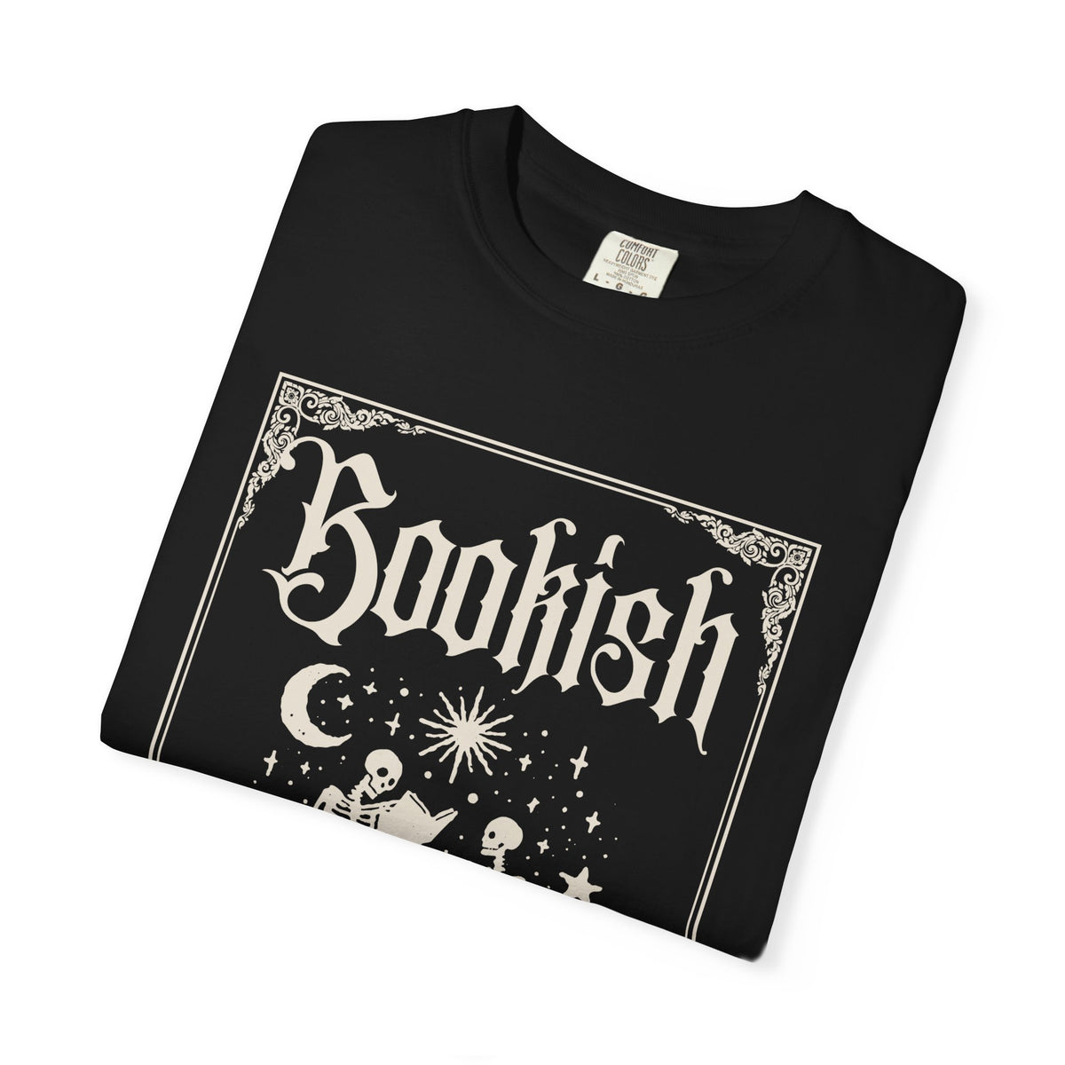 Bookish Skeletons T-Shirt — Vintage Gothic 'Bookish' Graphic Tee
