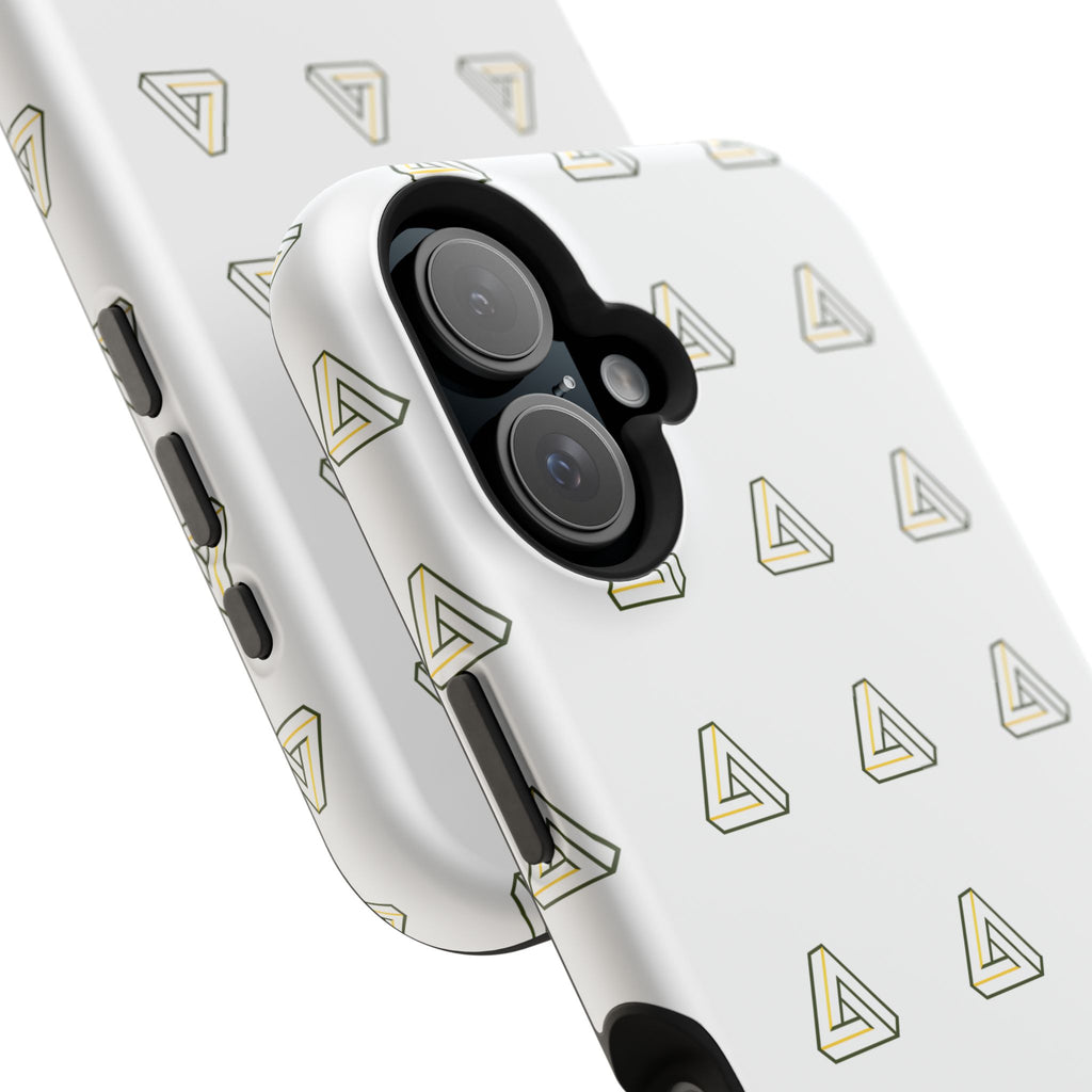 Magnetic Impact-Resistant Phone Case — Minimal Triangle Pattern