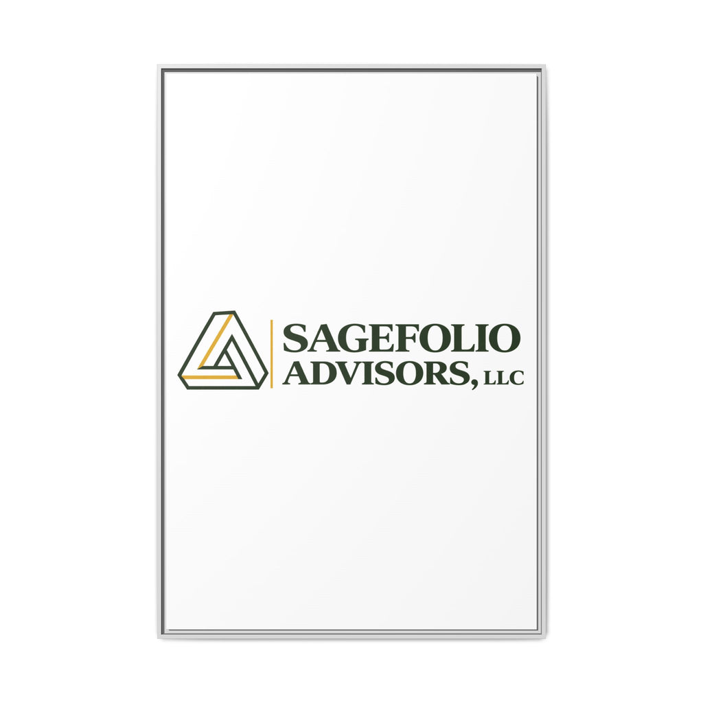 Framed Matte Canvas Wall Art — Sagefolio Advisors Logo