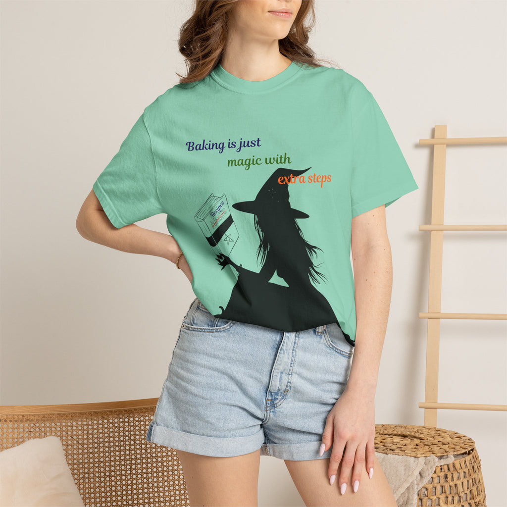 Witch Baker T-Shirt — "Baking is just magic with a step" Halloween Graphic Tee