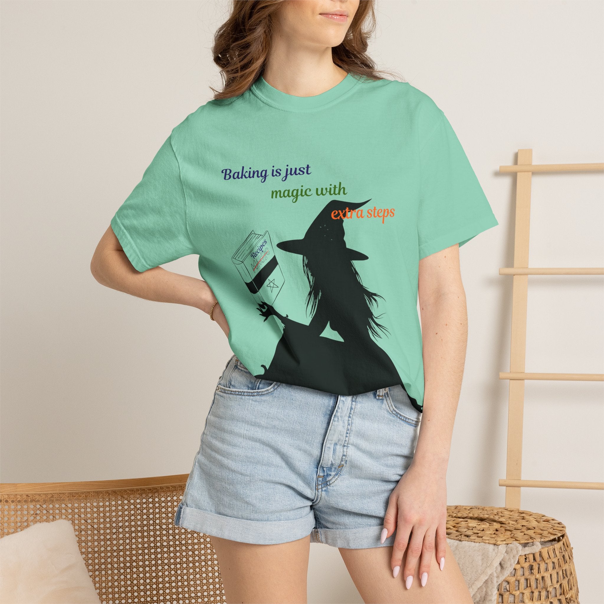Witch Baker T-Shirt — "Baking is just magic with a step" Halloween Graphic Tee