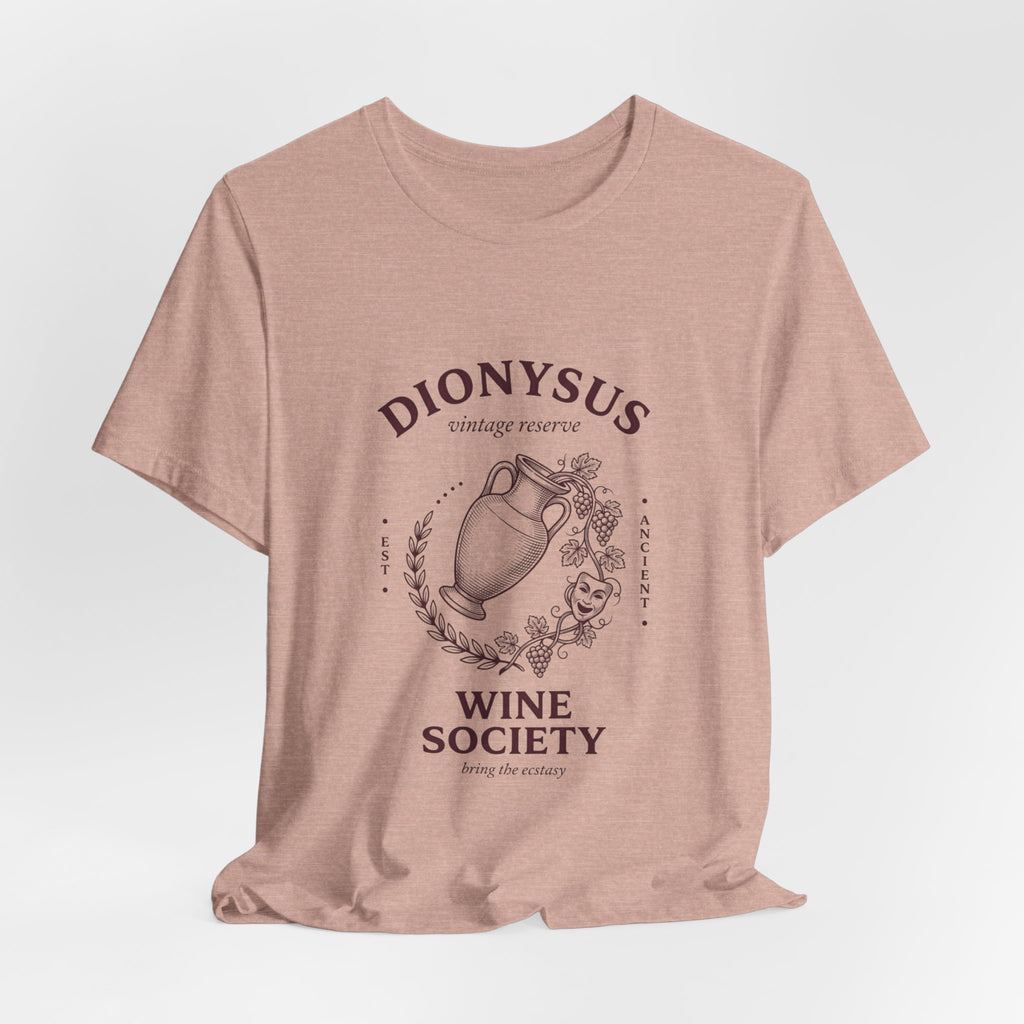 Dionysus Wine Society Tee | Greek Mythology, Mythcore Classic