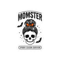Momster Skull Mom Sticker | Halloween Momster, Spooky Season Decal