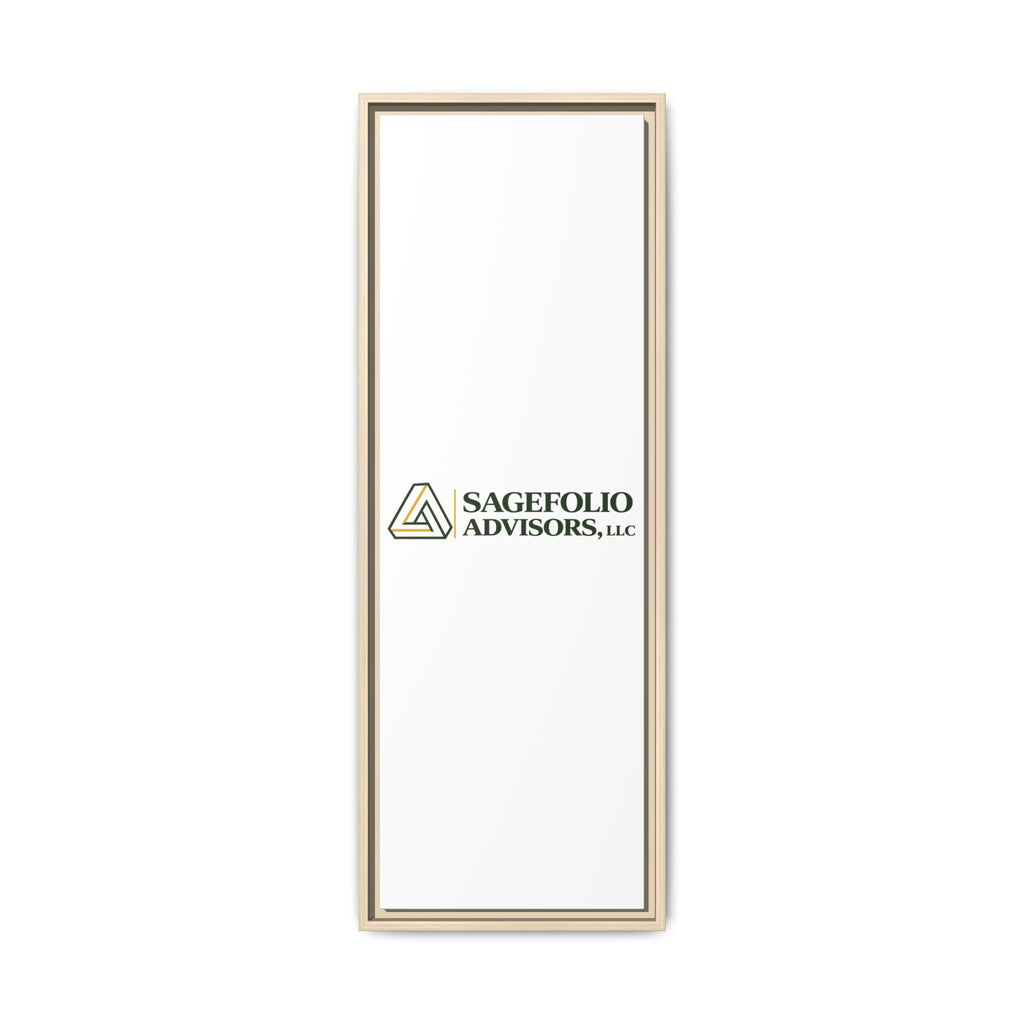 Framed Matte Canvas Wall Art — Sagefolio Advisors Logo