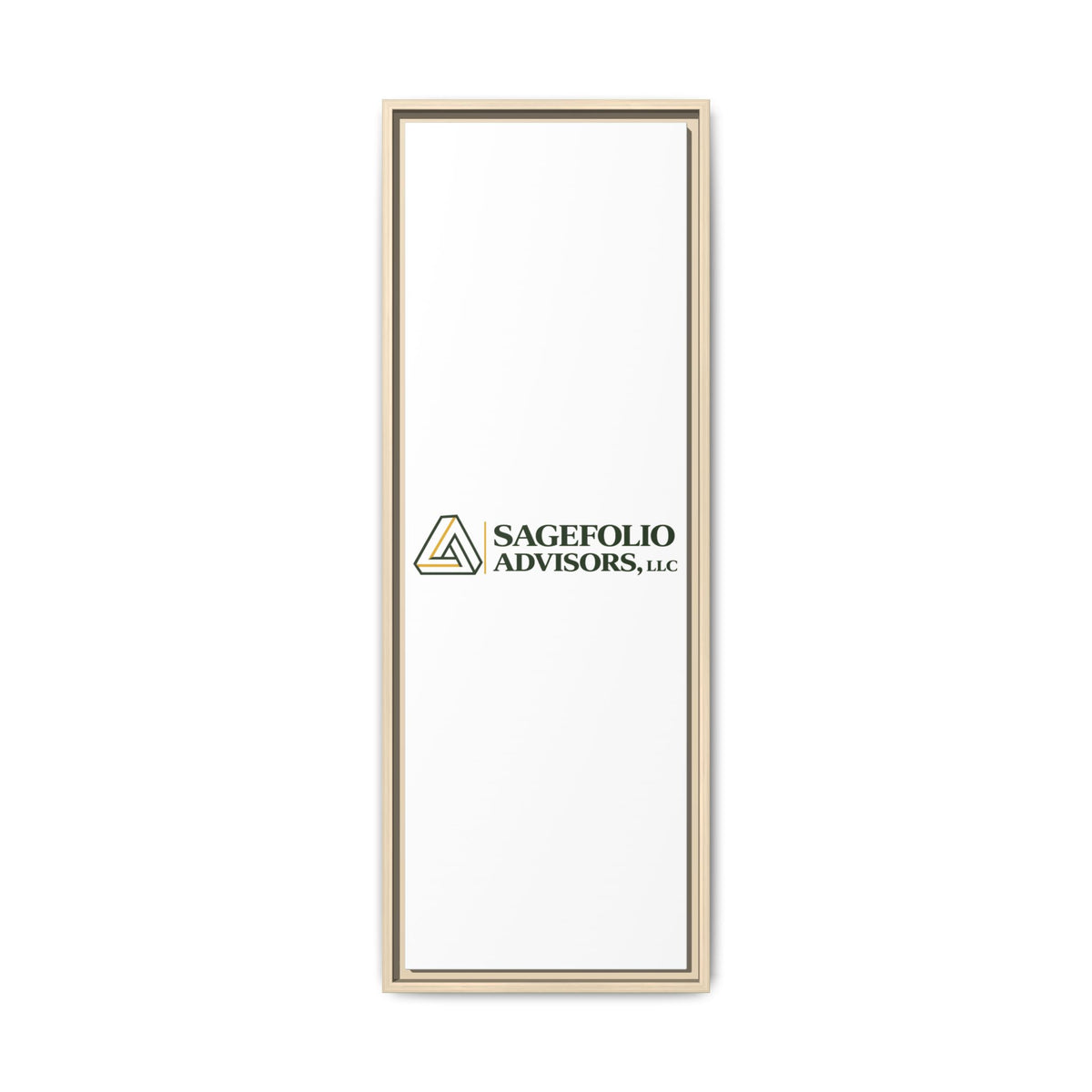 Framed Matte Canvas Wall Art — Sagefolio Advisors Logo