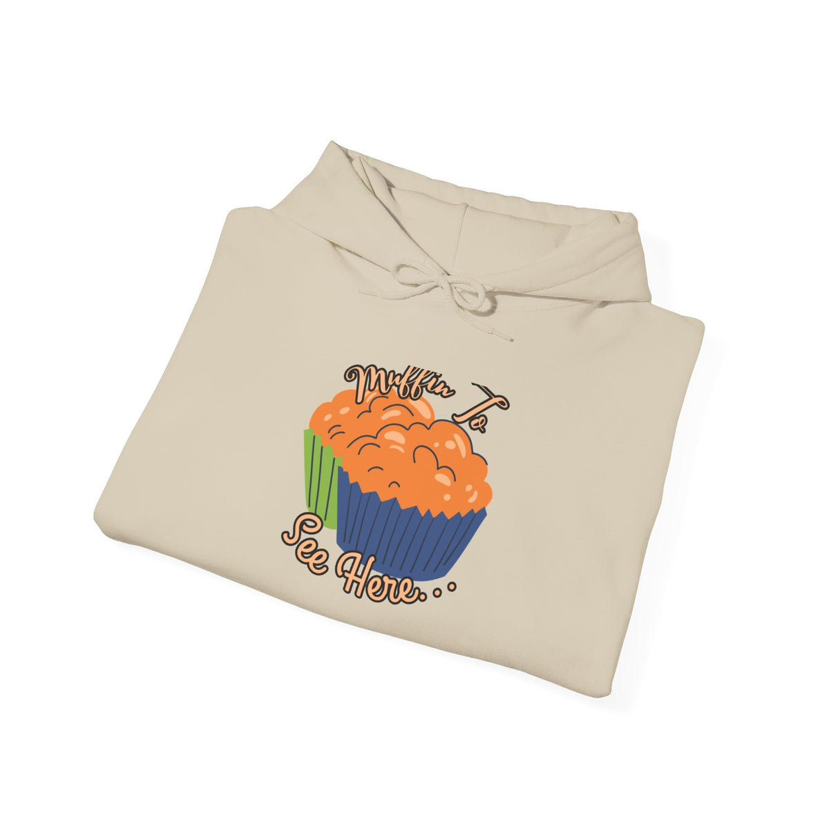 Pumpkin Cupcake Hoodie — Cute Fall Baking Graphic Sweatshirt