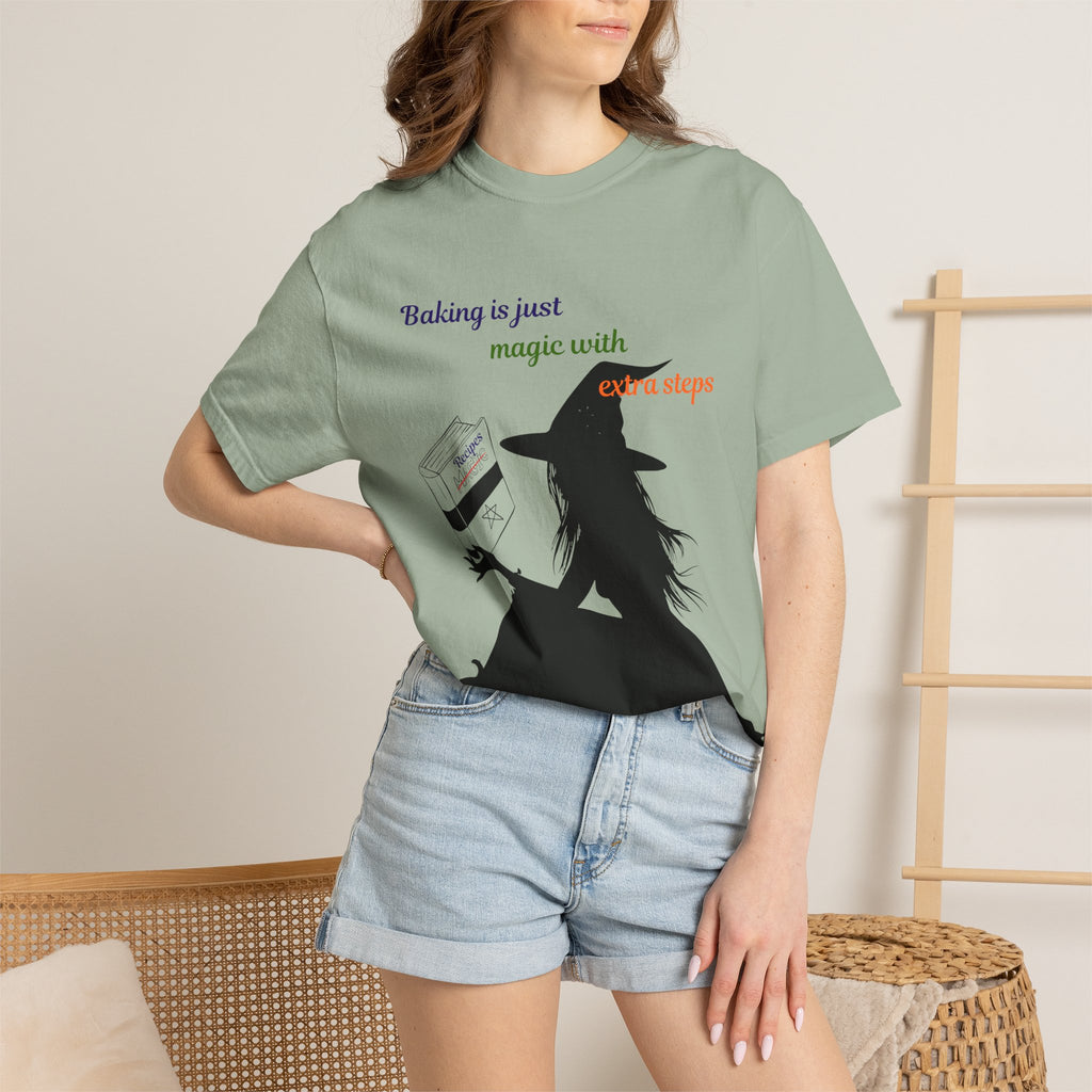Witch Baker T-Shirt — "Baking is just magic with a step" Halloween Graphic Tee
