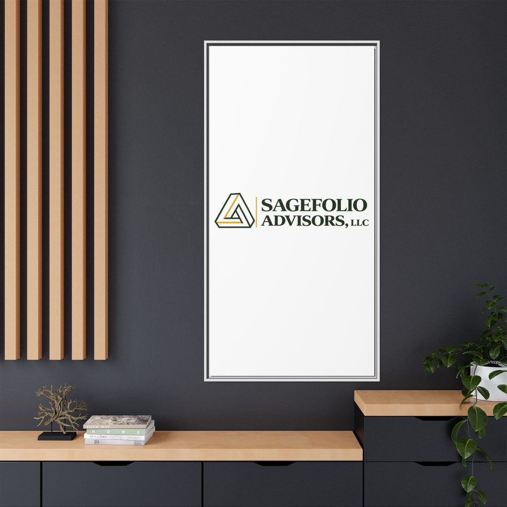 Framed Matte Canvas Wall Art — Sagefolio Advisors Logo