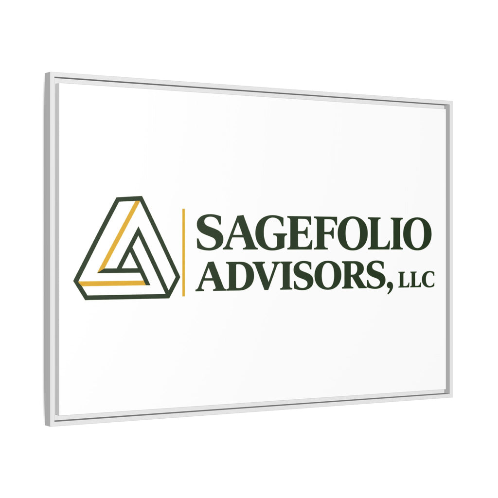 Framed Matte Canvas Wall Art — Sagefolio Advisors Logo
