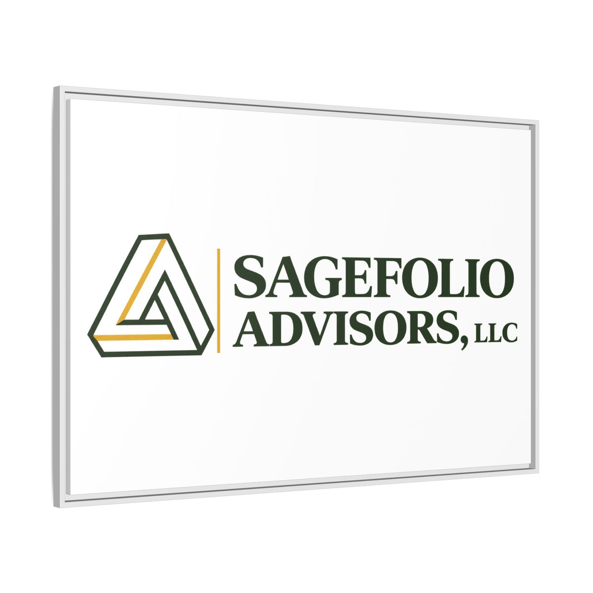 Framed Matte Canvas Wall Art — Sagefolio Advisors Logo