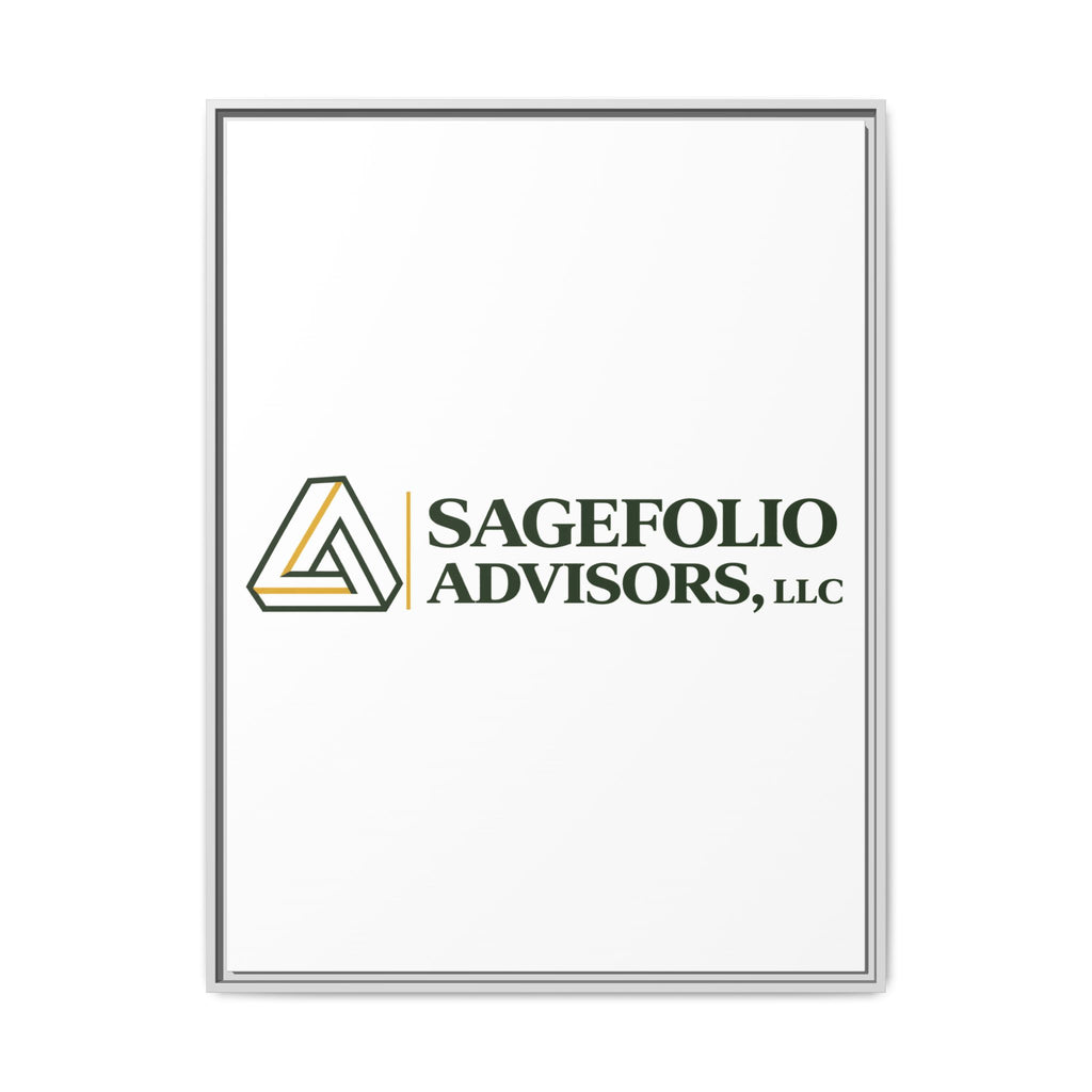 Framed Matte Canvas Wall Art — Sagefolio Advisors Logo