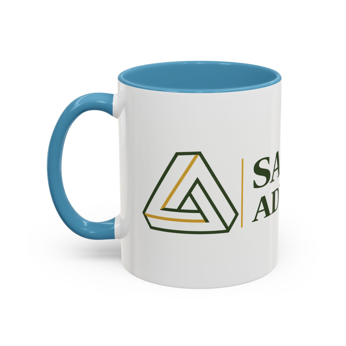 Sagefolio Advisors Logo Accent Coffee Mug — Branded Business Mug (11/15oz)