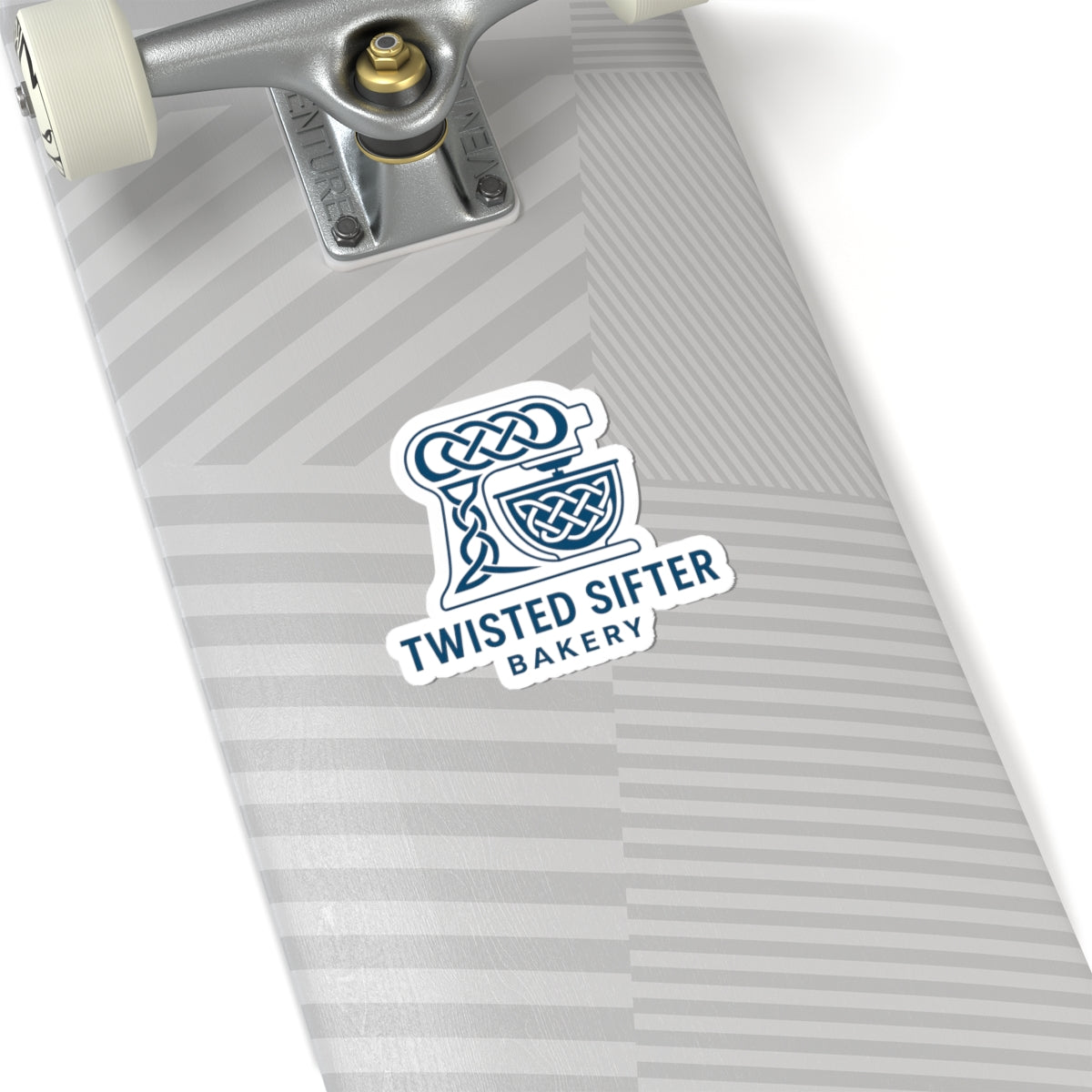 Twisted Sifter Bakery Logo Sticker — Celtic Mixer Kiss-Cut Sticker