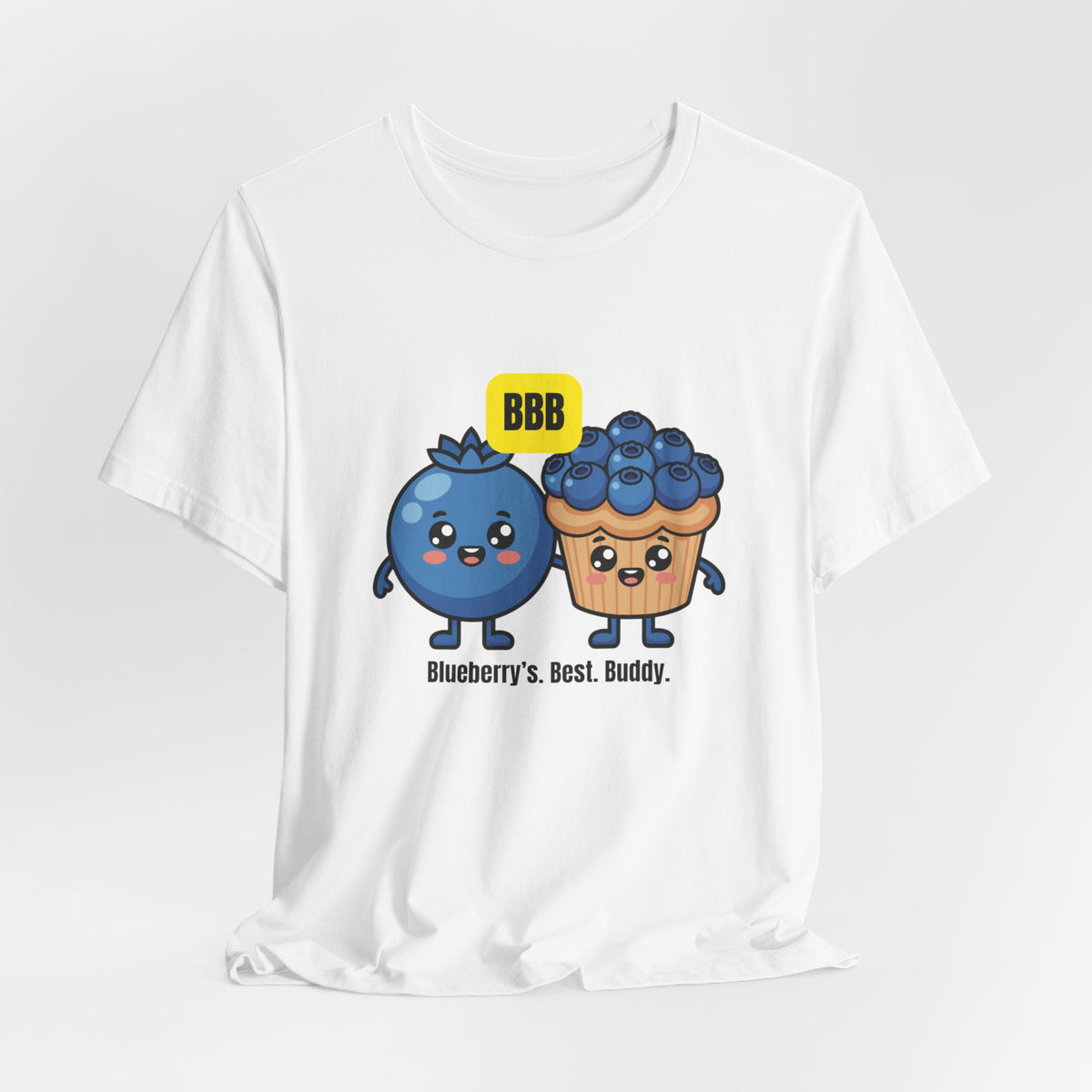 Blueberry Best Buddy Tee — Cute Blueberry & Muffin Graphic T‑Shirt