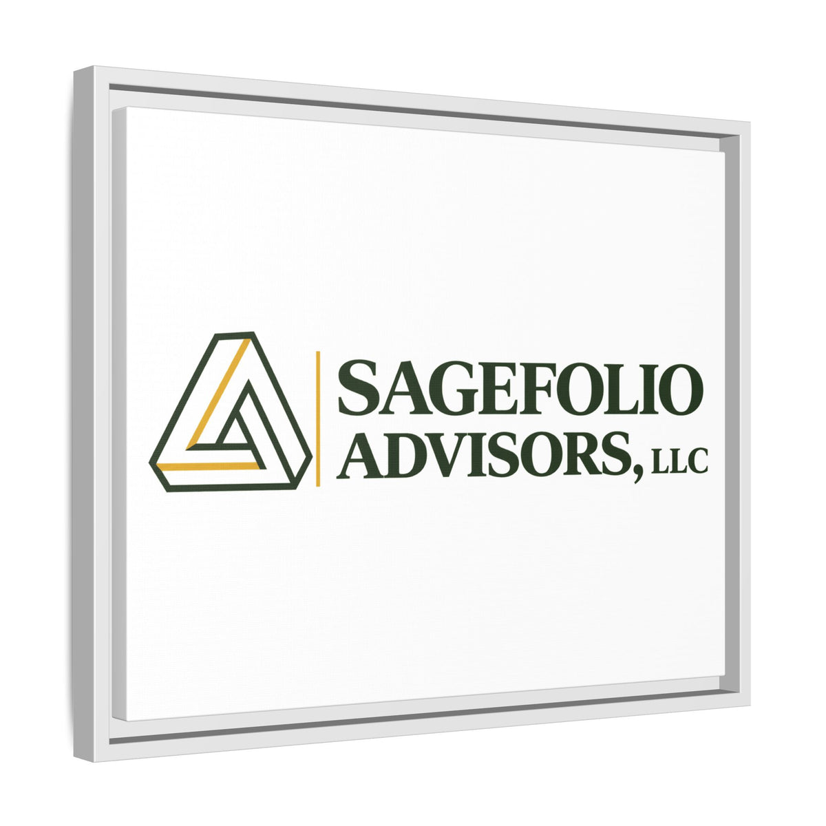 Framed Matte Canvas Wall Art — Sagefolio Advisors Logo
