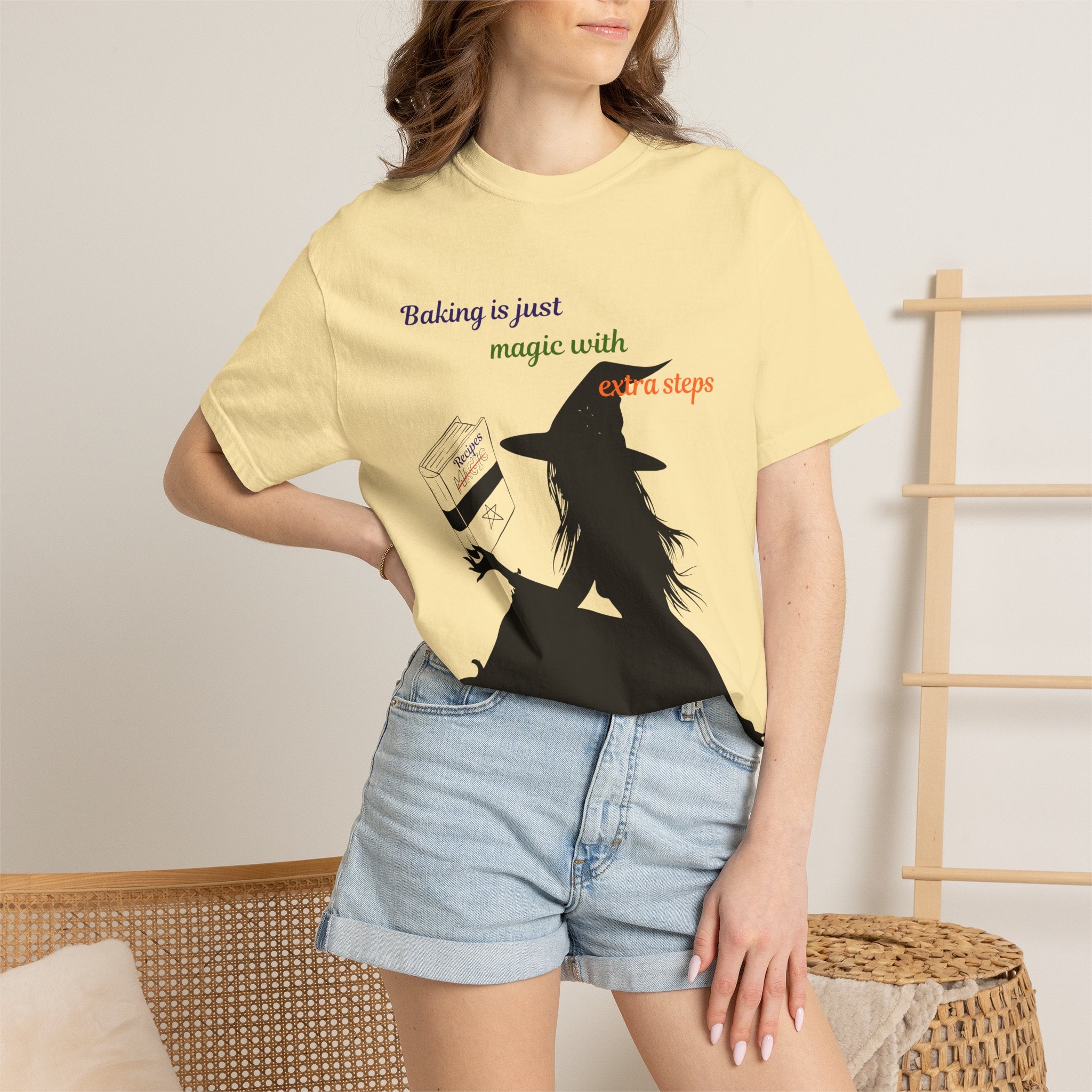 Witch Baker T-Shirt — "Baking is just magic with a step" Halloween Graphic Tee
