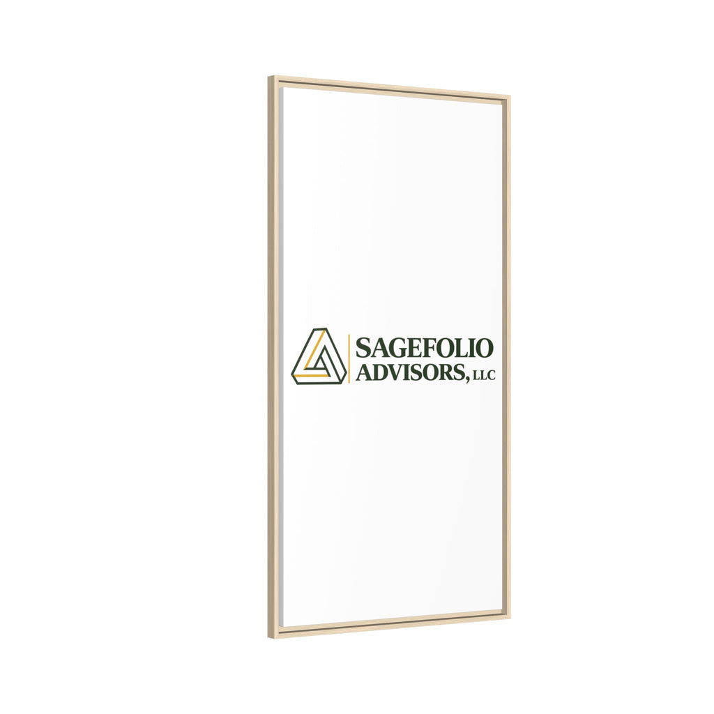 Framed Matte Canvas Wall Art — Sagefolio Advisors Logo