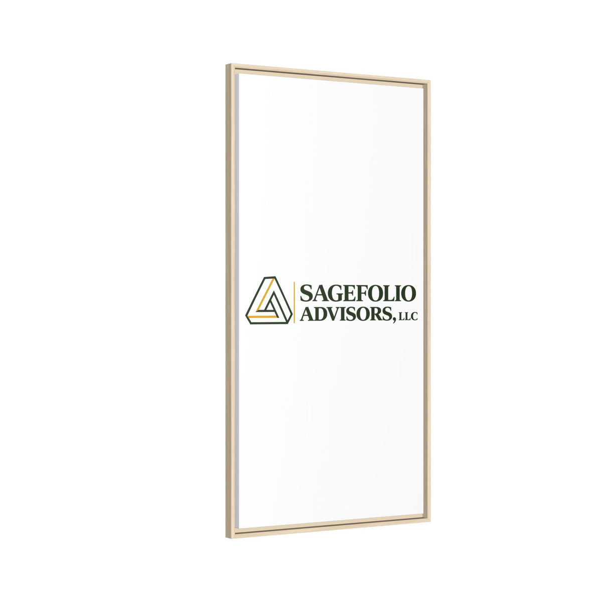Framed Matte Canvas Wall Art — Sagefolio Advisors Logo