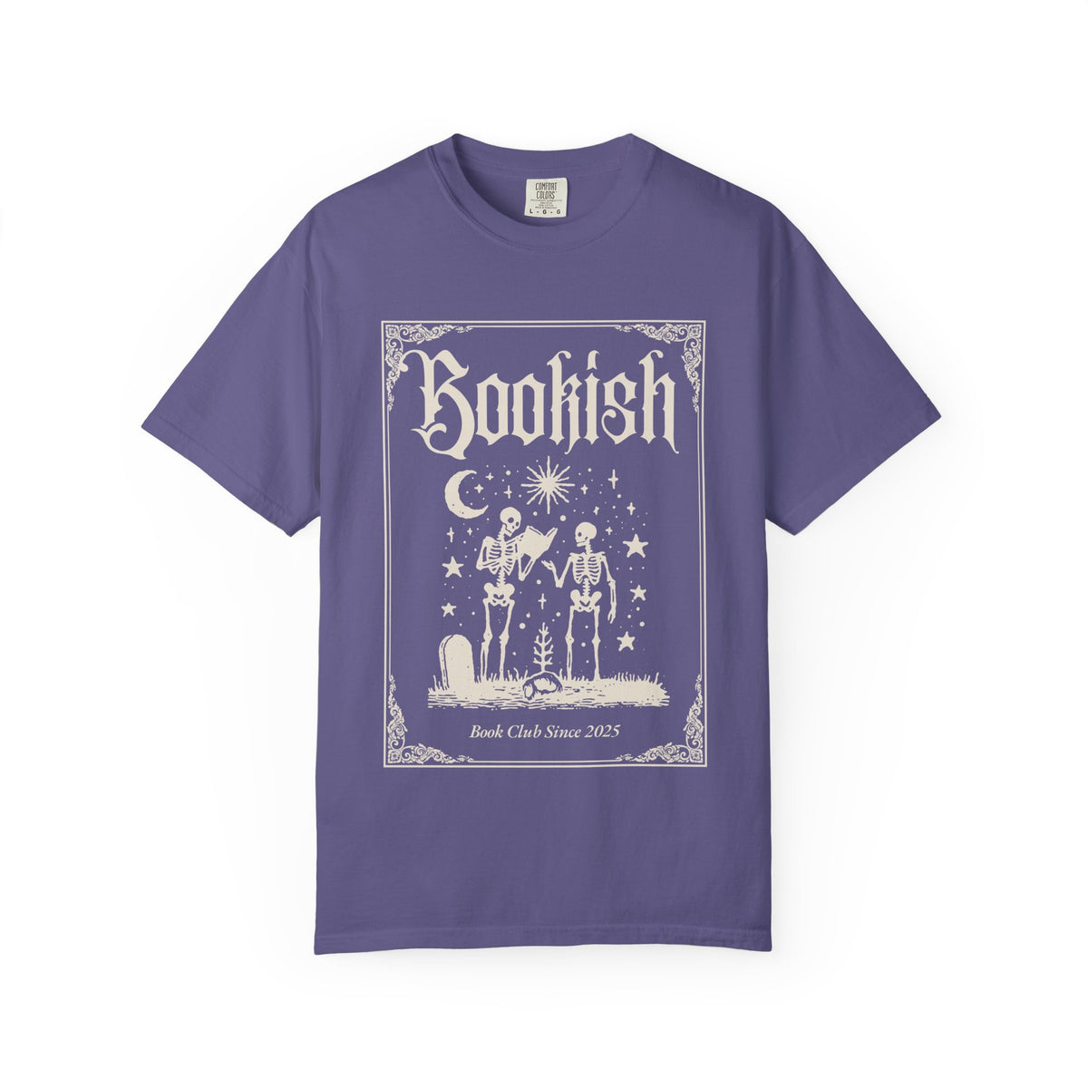 Bookish Skeletons T-Shirt — Vintage Gothic 'Bookish' Graphic Tee