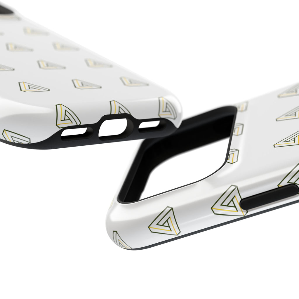 Magnetic Impact-Resistant Phone Case — Minimal Triangle Pattern
