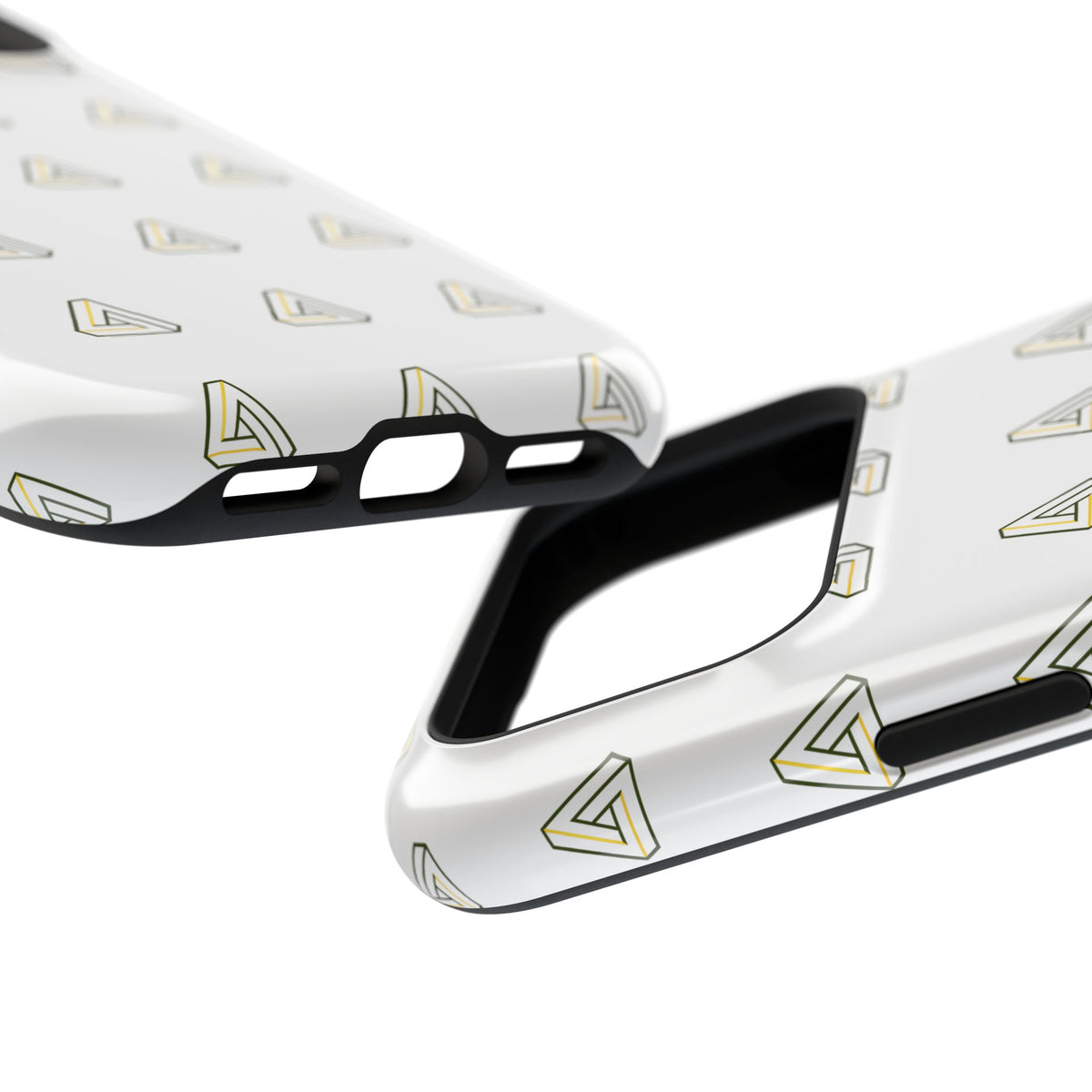 Magnetic Impact-Resistant Phone Case — Minimal Triangle Pattern