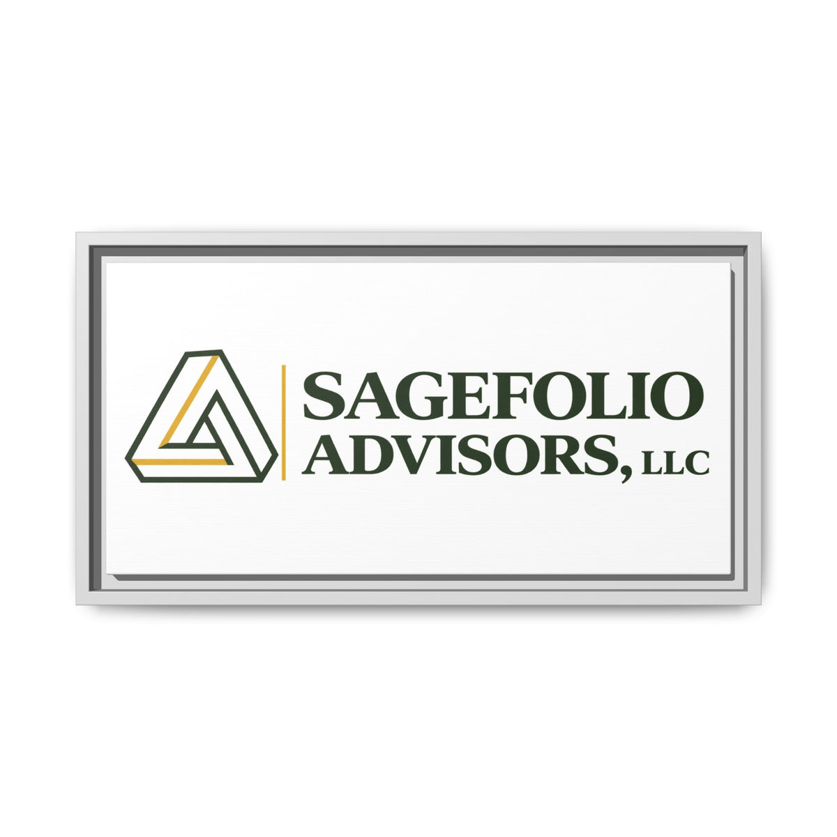 Framed Matte Canvas Wall Art — Sagefolio Advisors Logo