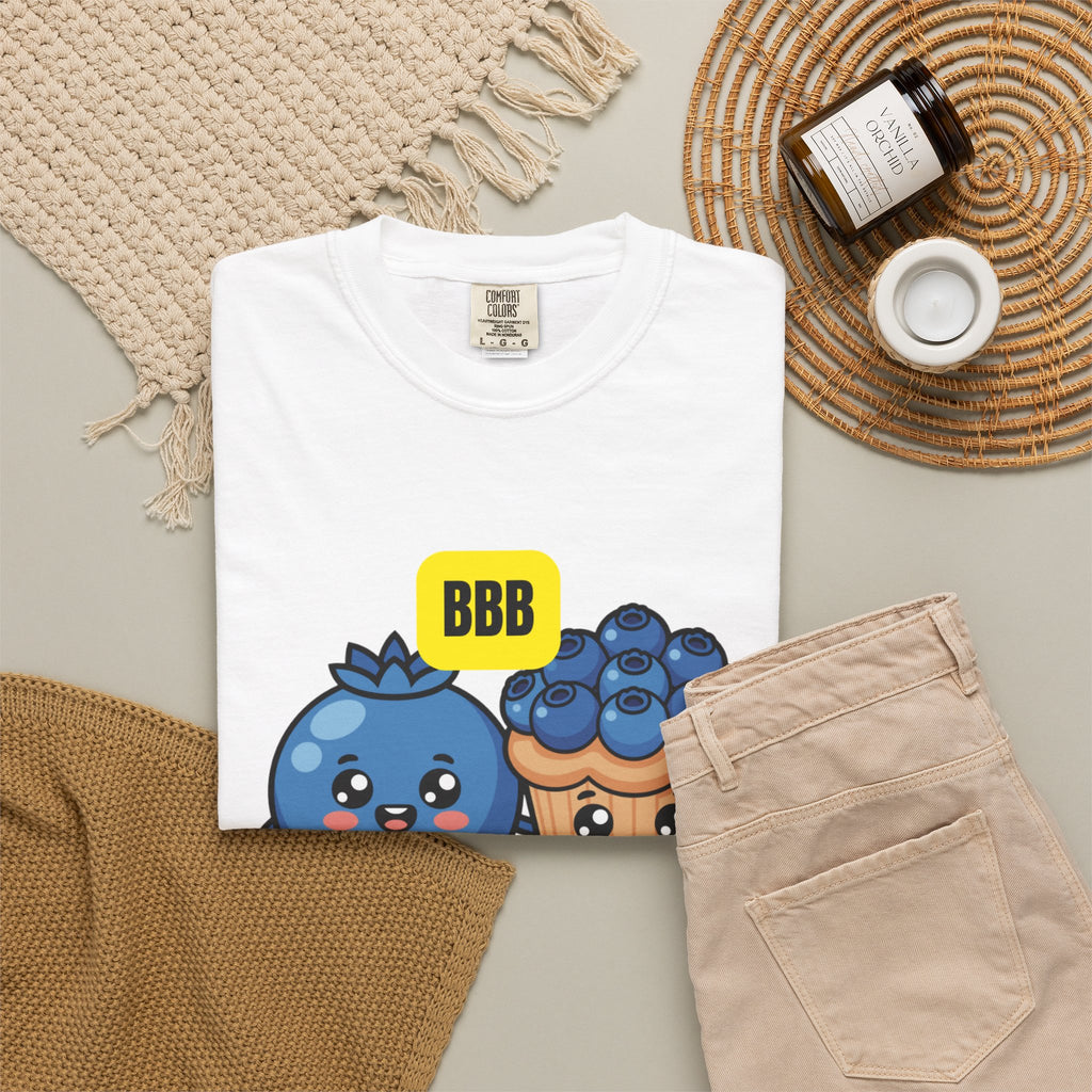 Blueberry’s Best Buddy T-Shirt — Cute Blueberry & Muffin Graphic Tee