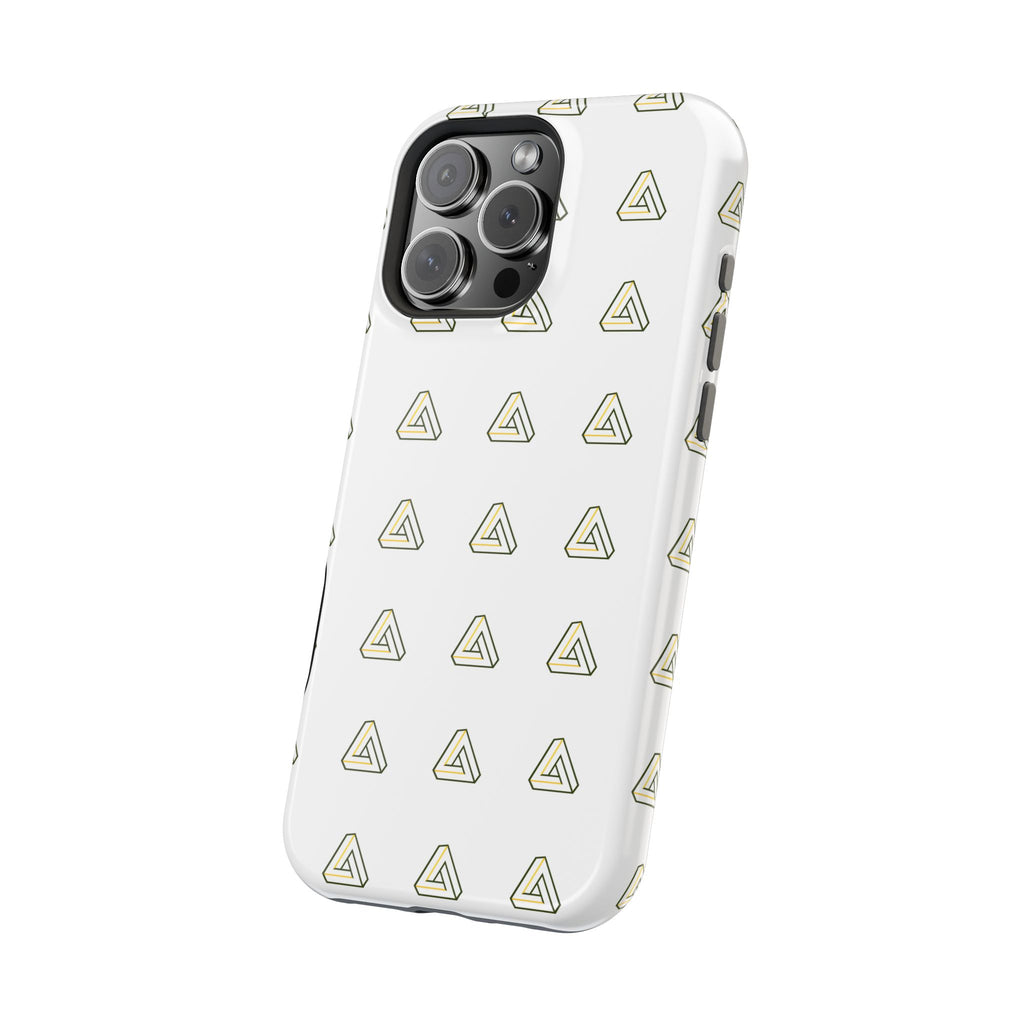 Magnetic Impact-Resistant Phone Case — Minimal Triangle Pattern