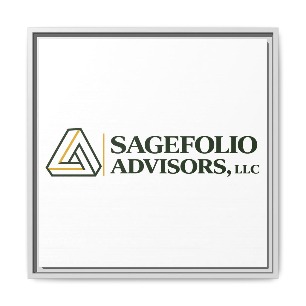 Framed Matte Canvas Wall Art — Sagefolio Advisors Logo